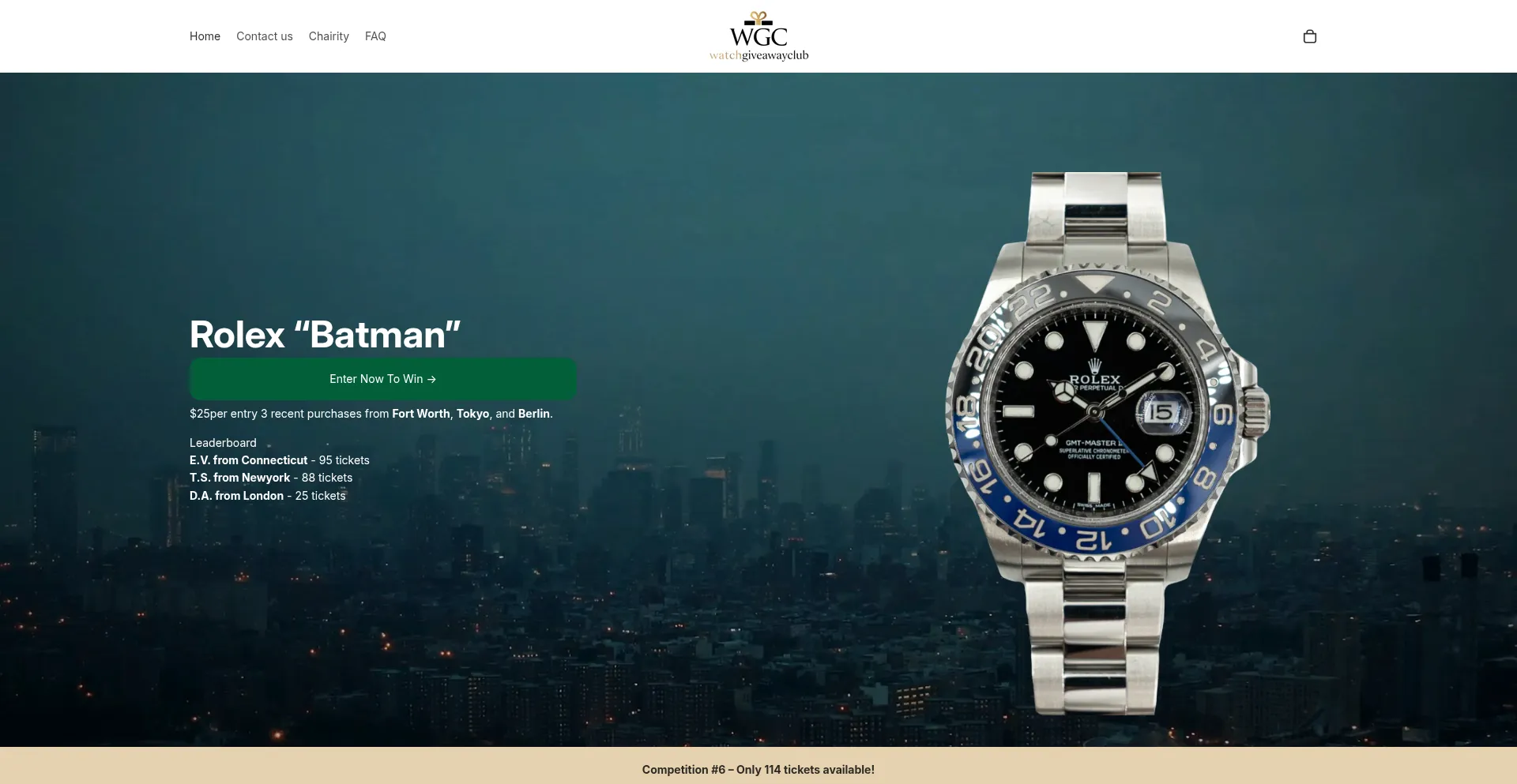 Watchgiveawayclub.com Screenshot