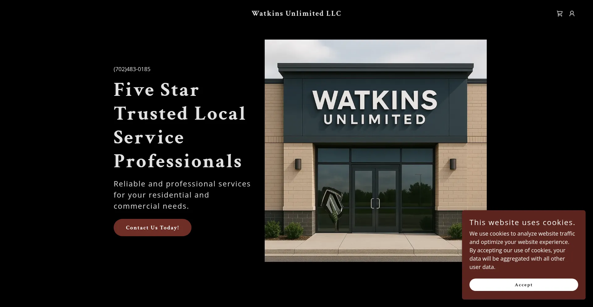 Website screenshot of Watkinsunlimitedllc.com