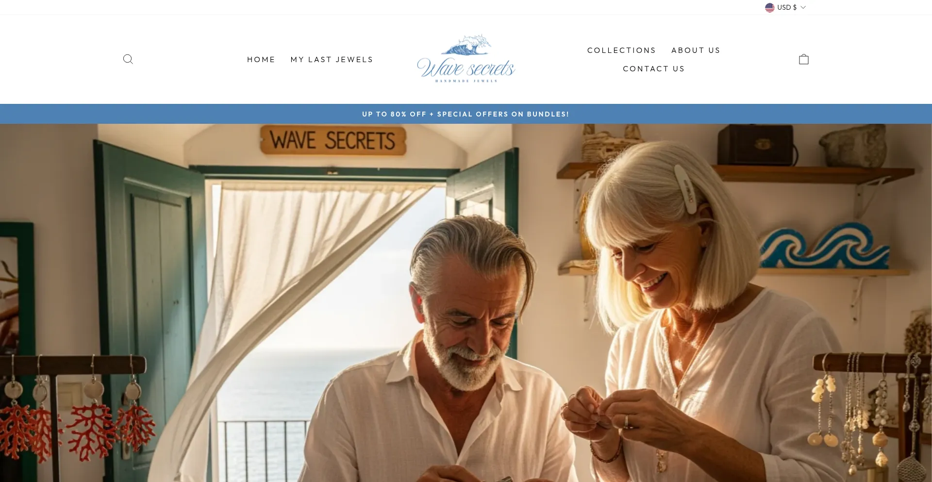 Website screenshot of Wavesecrets.com