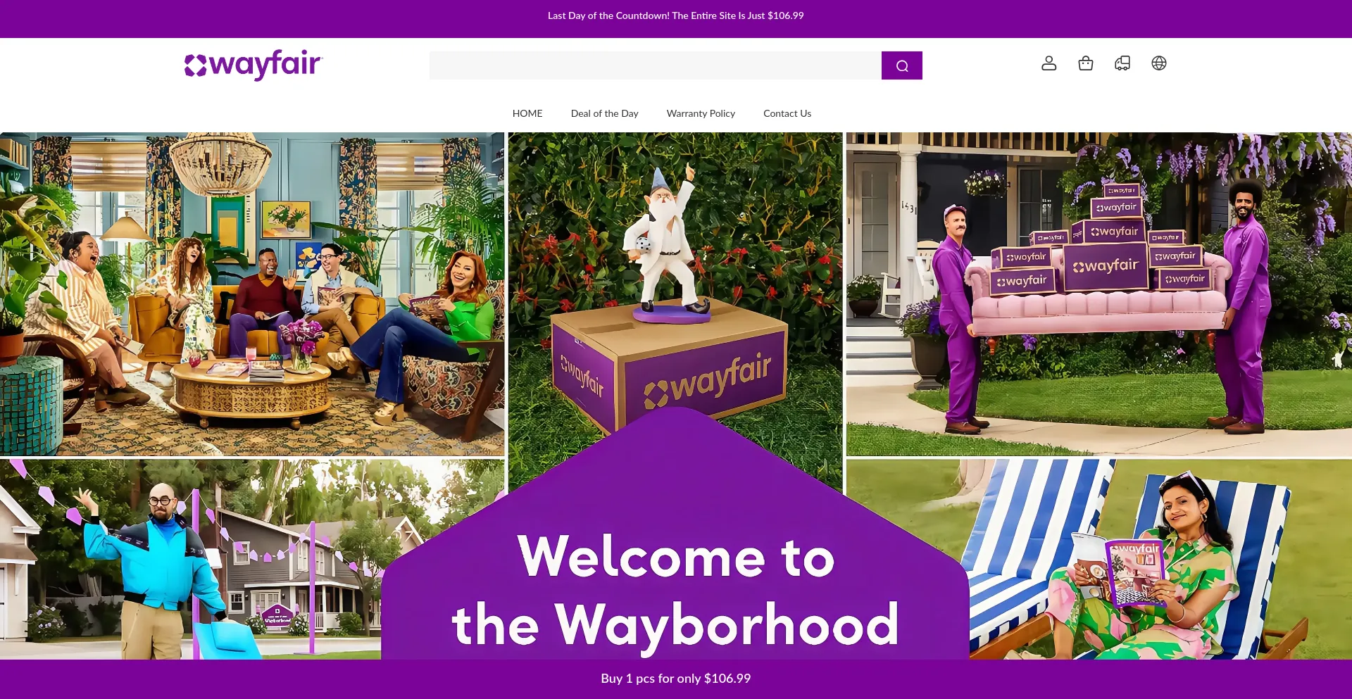 Website screenshot of Wayiyup.shop