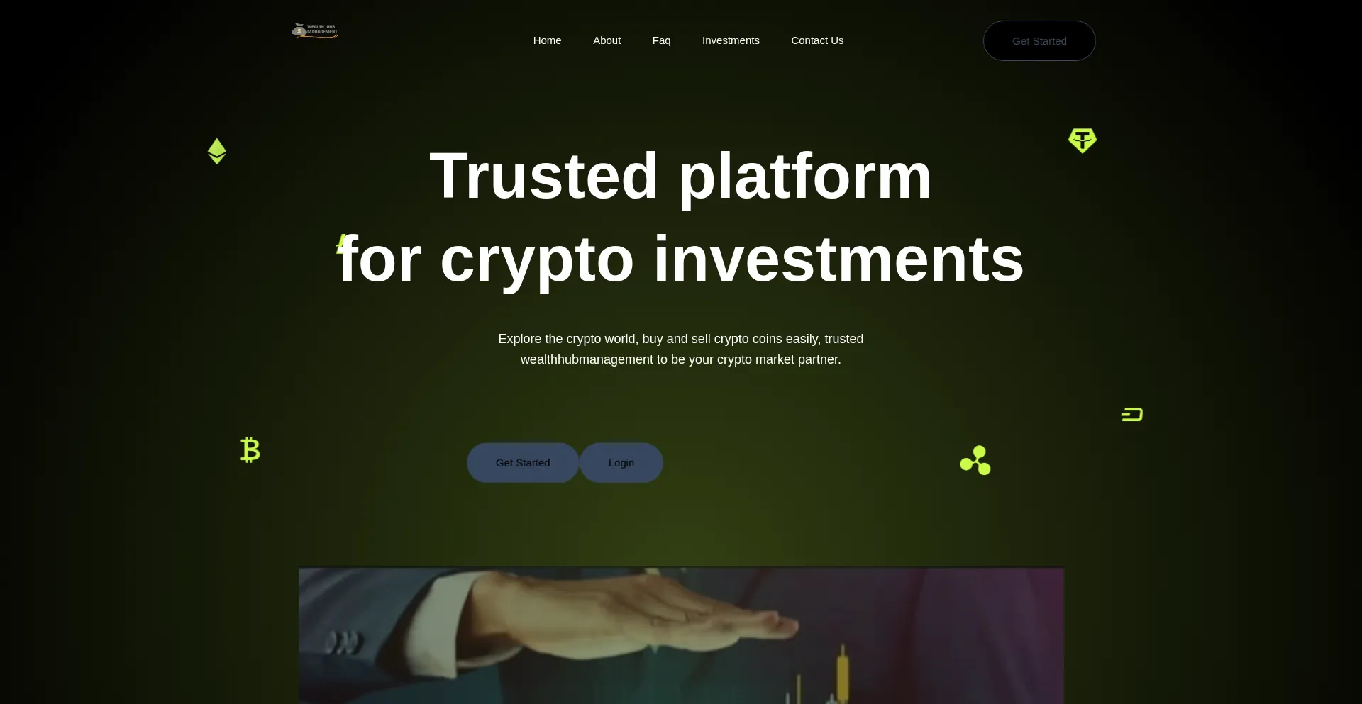 Website screenshot of Wealthhubmanagment.com