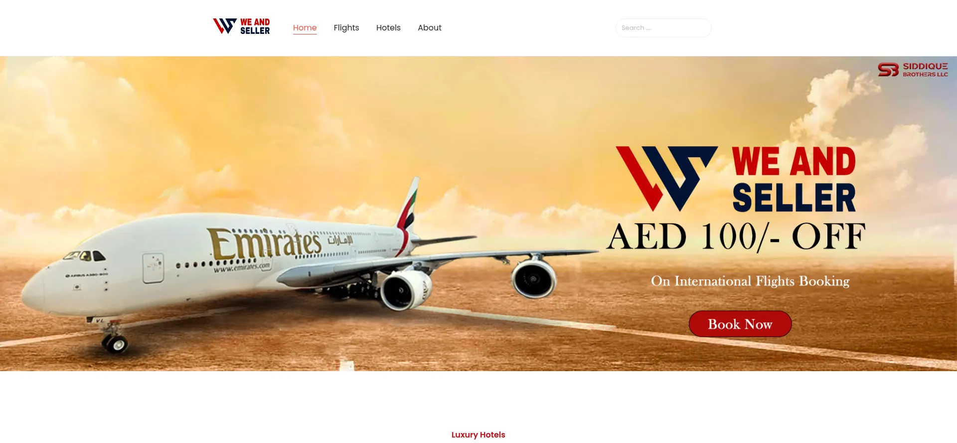 Website screenshot of Weandseller.biz