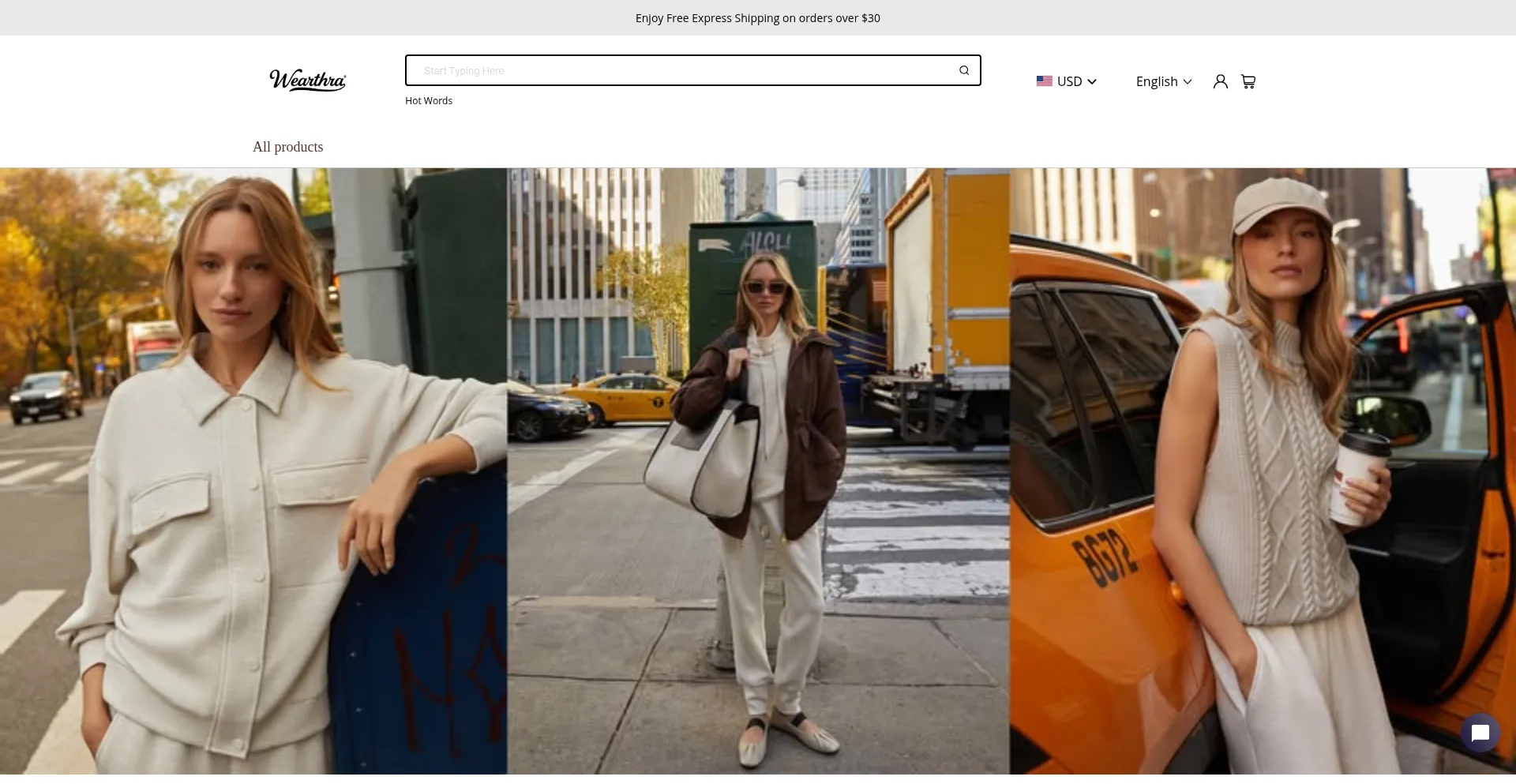 Wearthra.com Screenshot