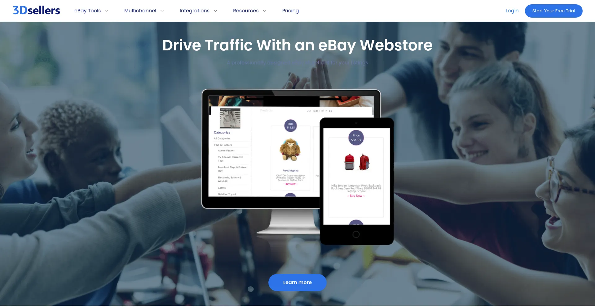 Website screenshot of Webstoreplace.com