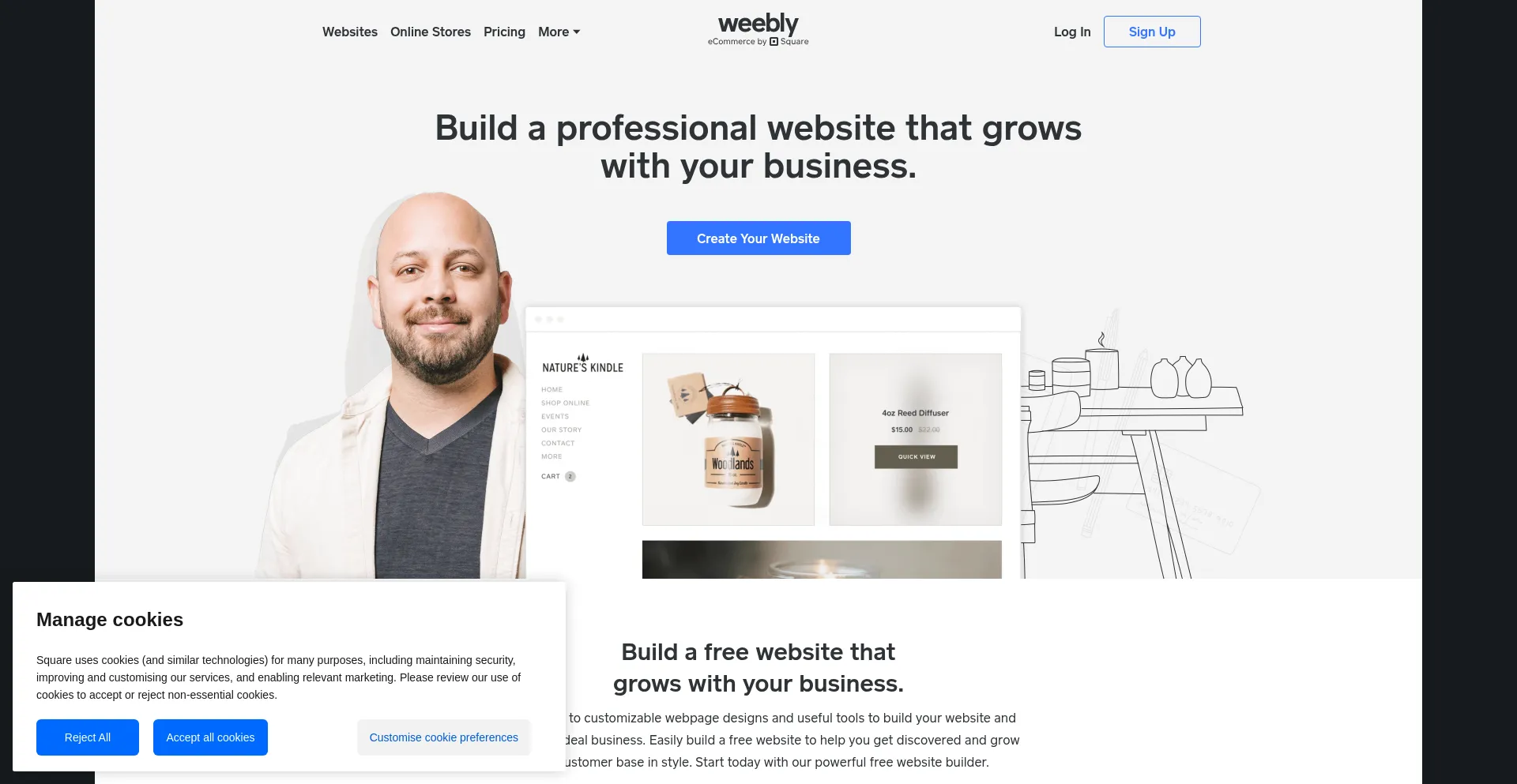 Weebly.com Screenshot