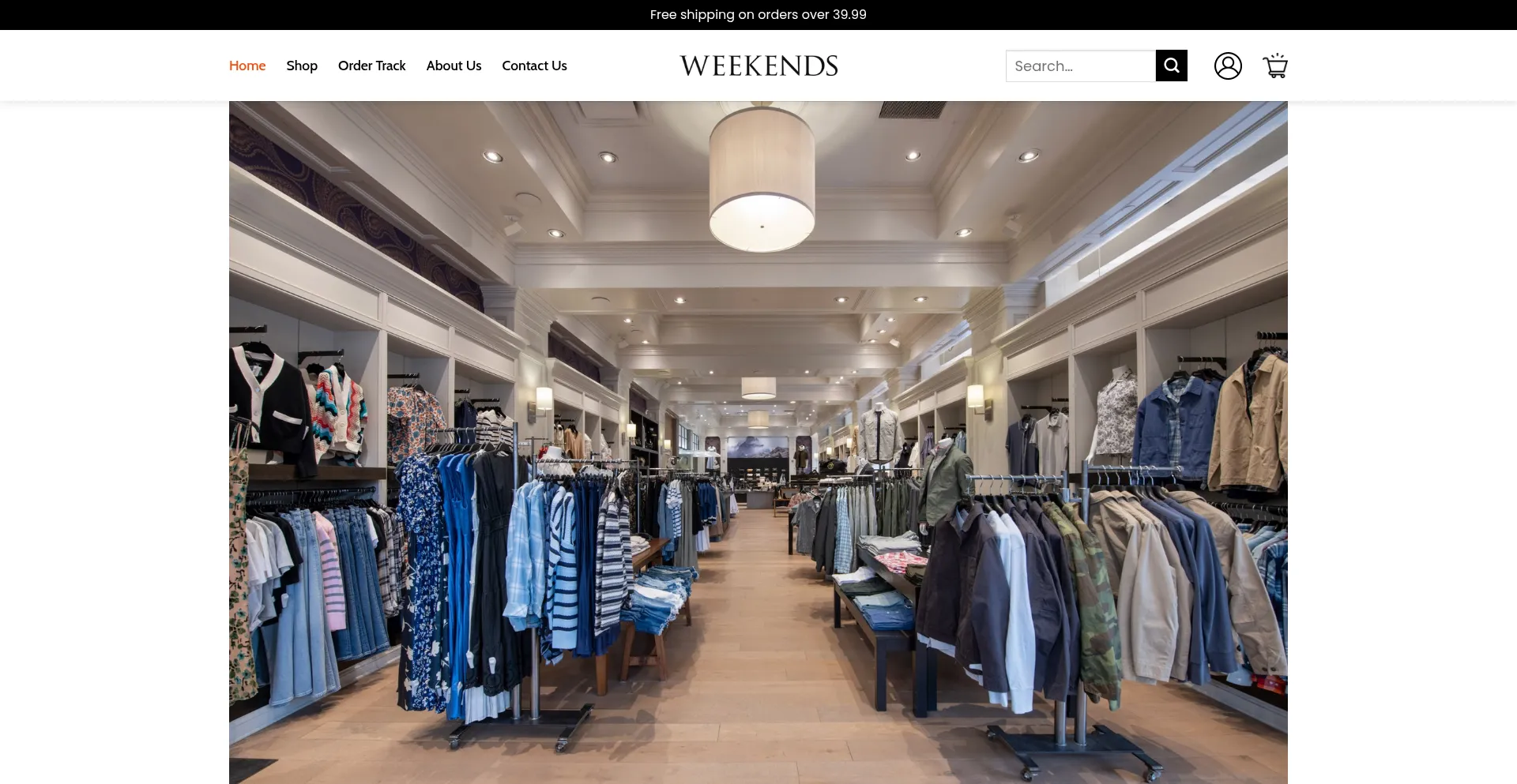 Website screenshot of Weekendsboulderco.shop