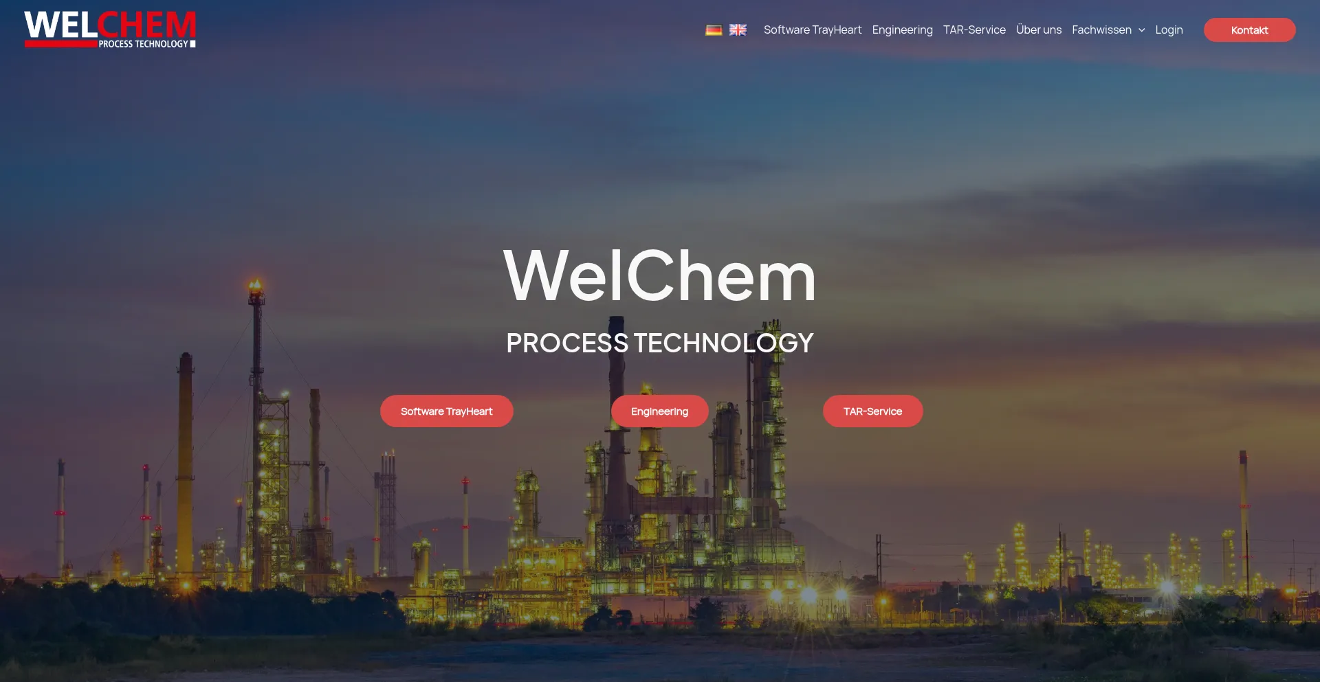 Website screenshot of Welchem.com