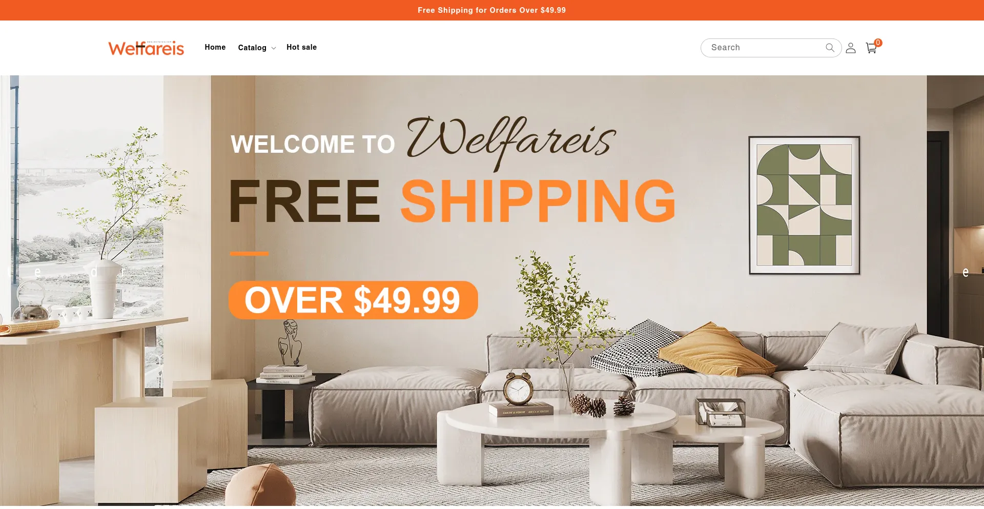 Website screenshot of Welfareis.com
