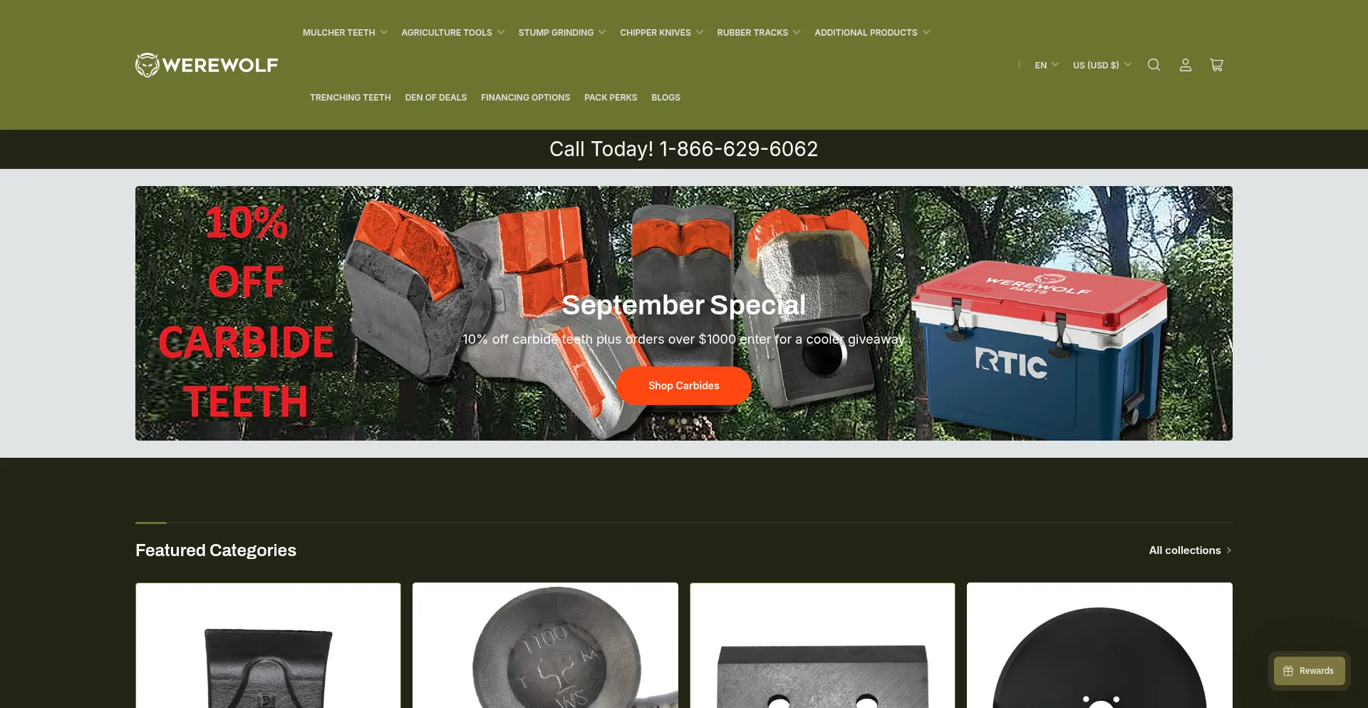 Werewolfparts.com Screenshot