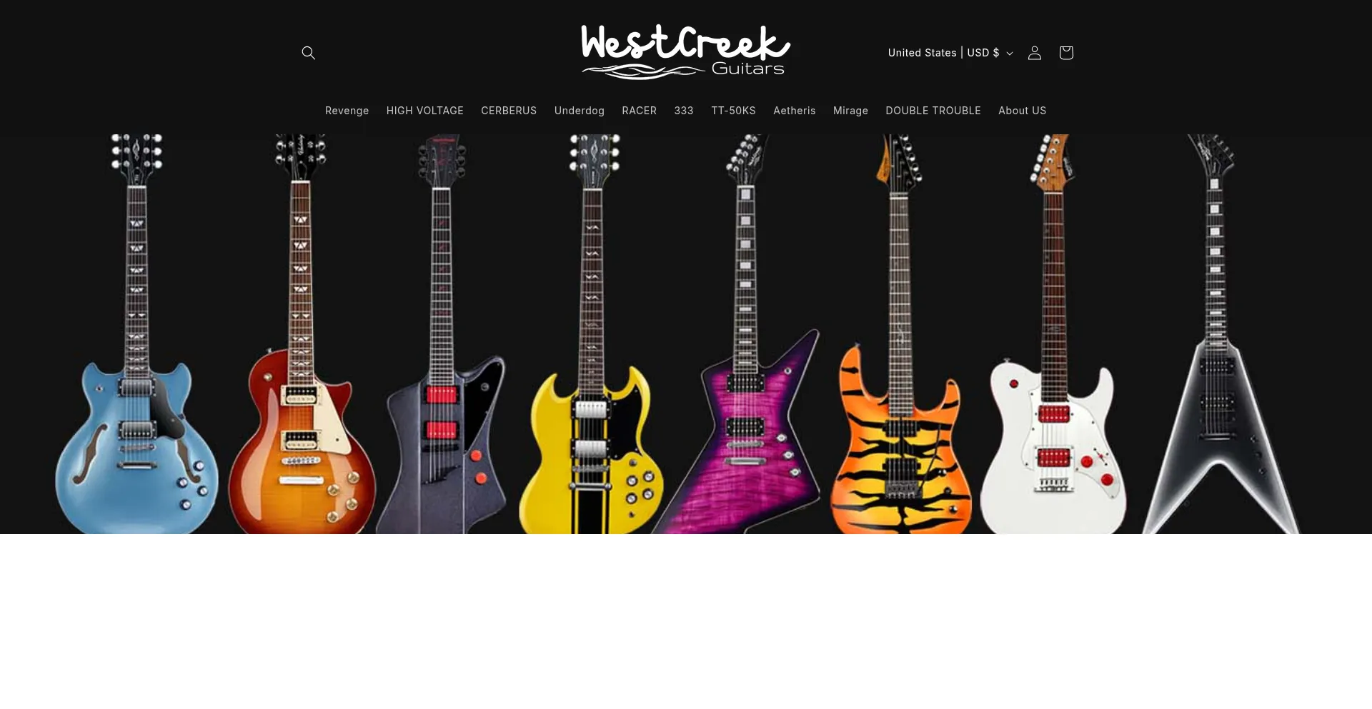 Website screenshot of Westcreekmusic.com