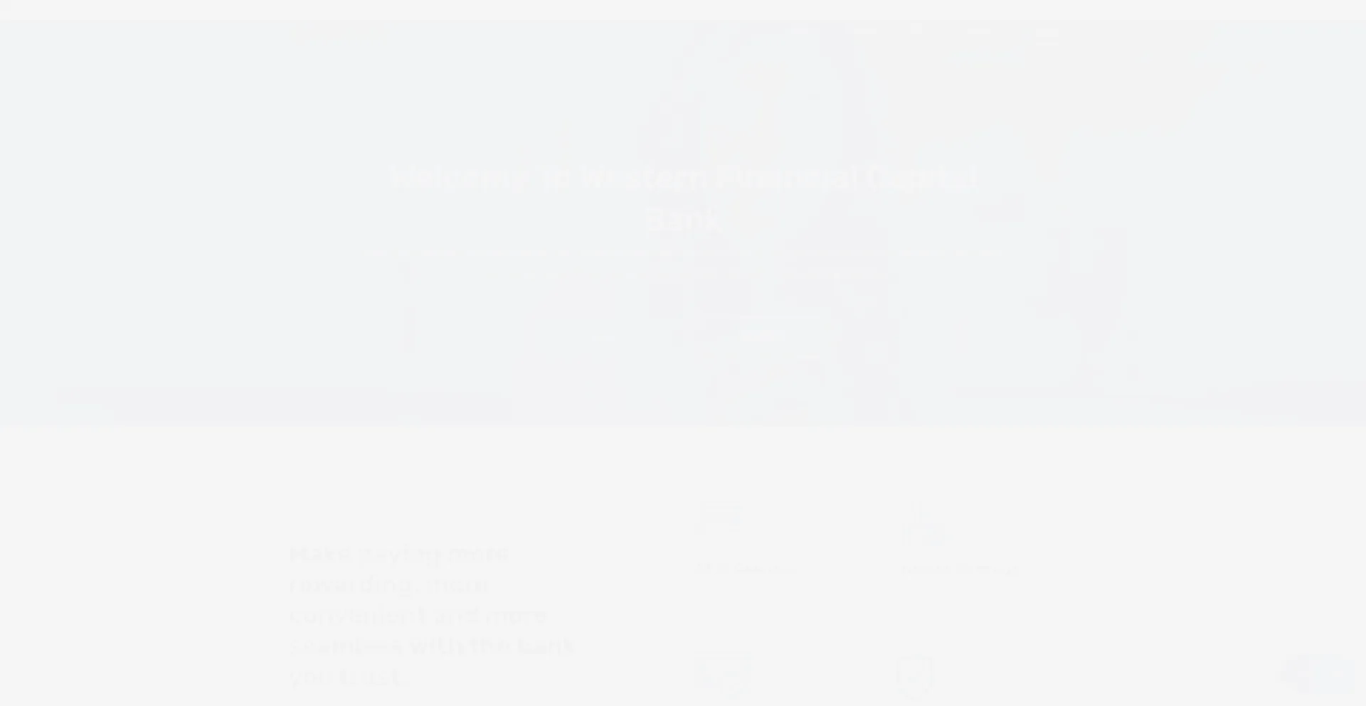 Website screenshot of Westernfinancialcapitals.com