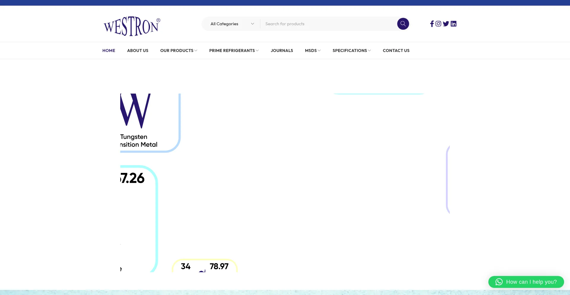 Website screenshot of Westron.ae
