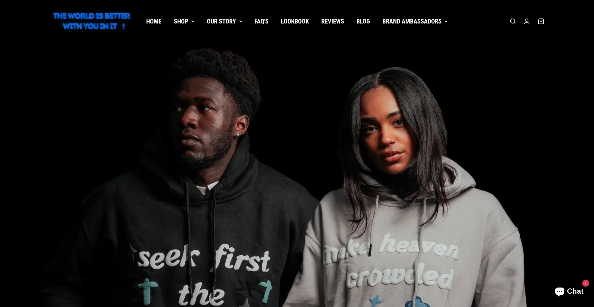 Website screenshot of Wethebelieversclothing.com