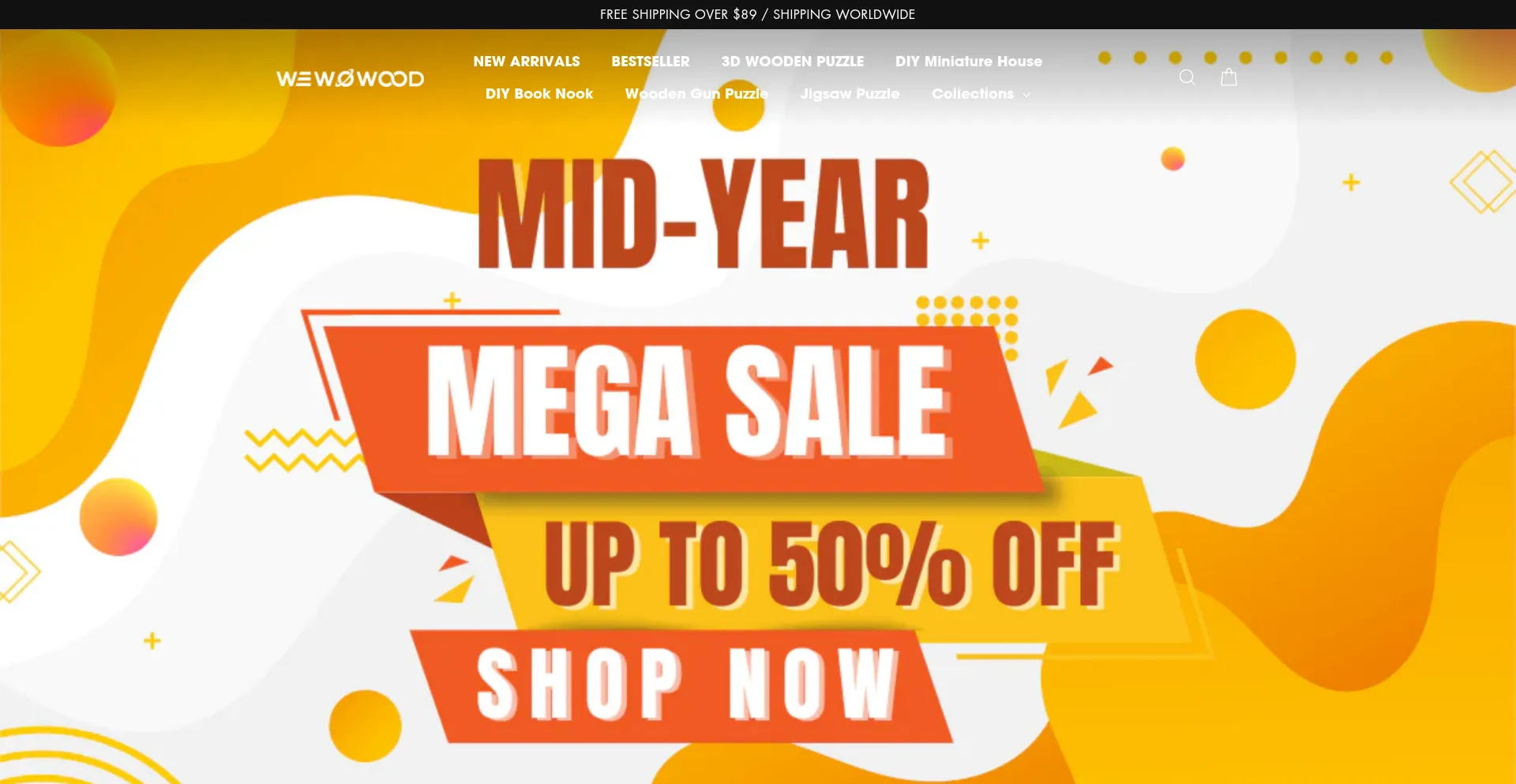 Website screenshot of Wewowood.com