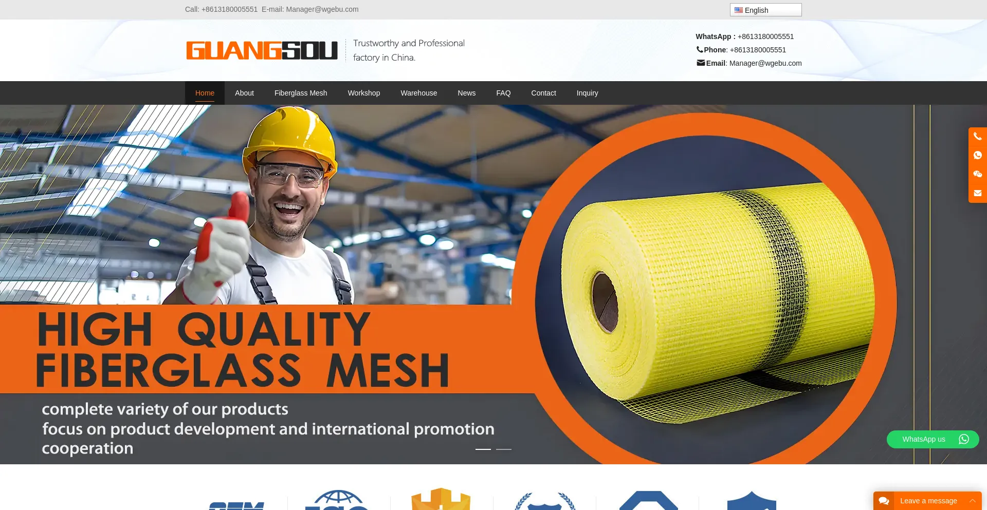Website screenshot of Wgebu.com