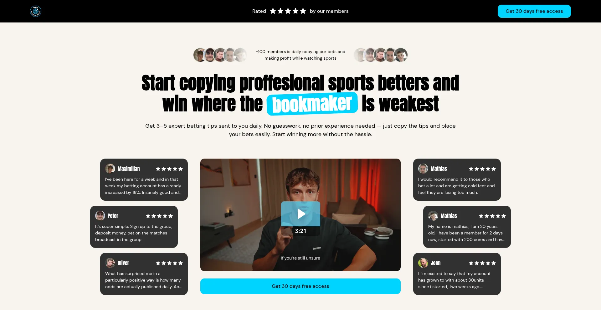 Website screenshot of Wgr-sports.com
