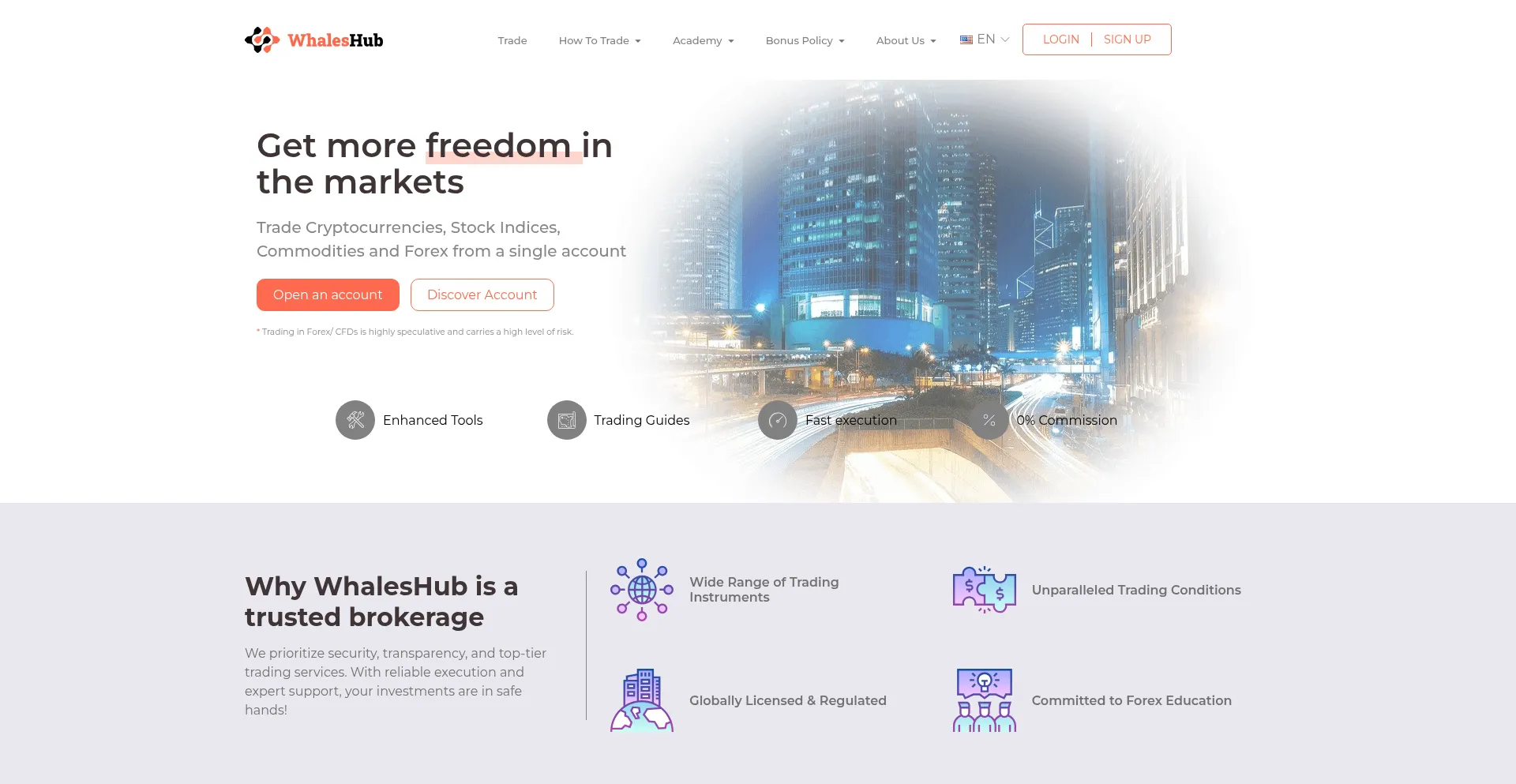 Website screenshot of Whaleshub.org