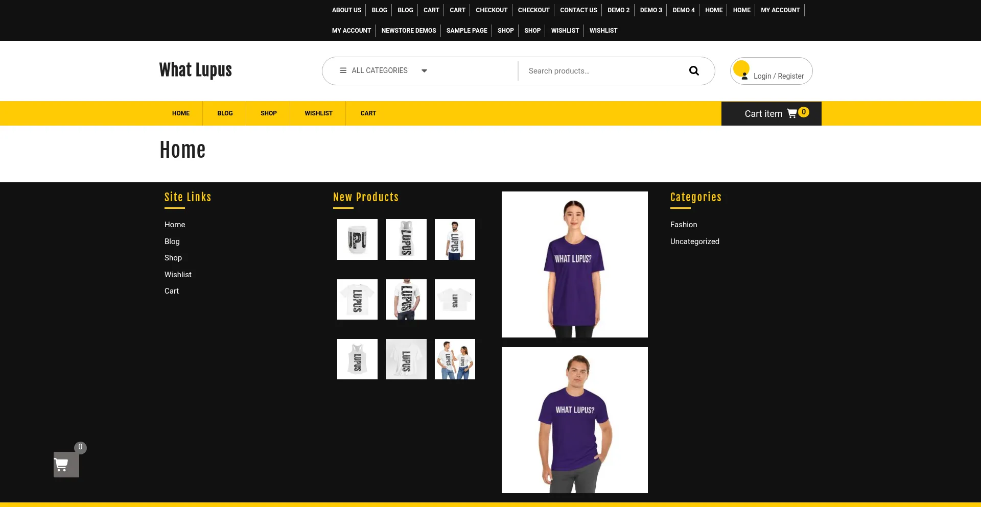 Website screenshot of Whatlupus.com