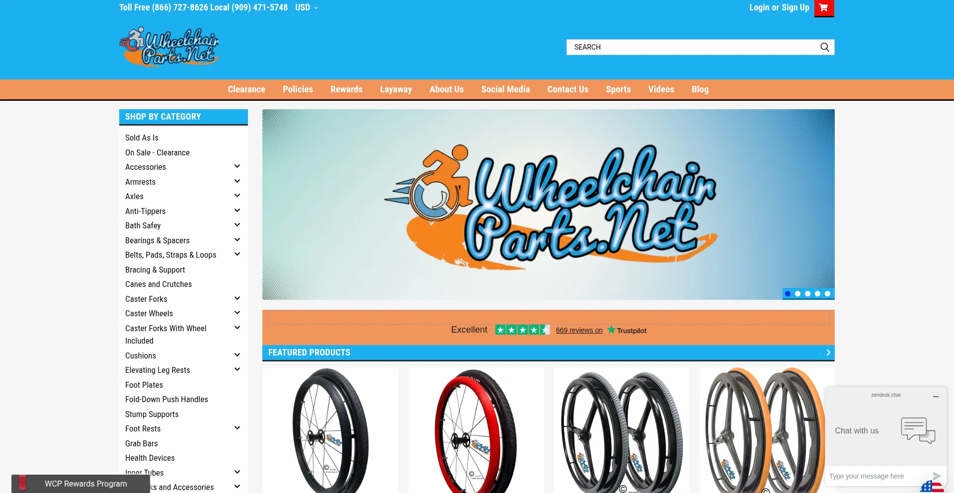Wheelchairparts.net Screenshot