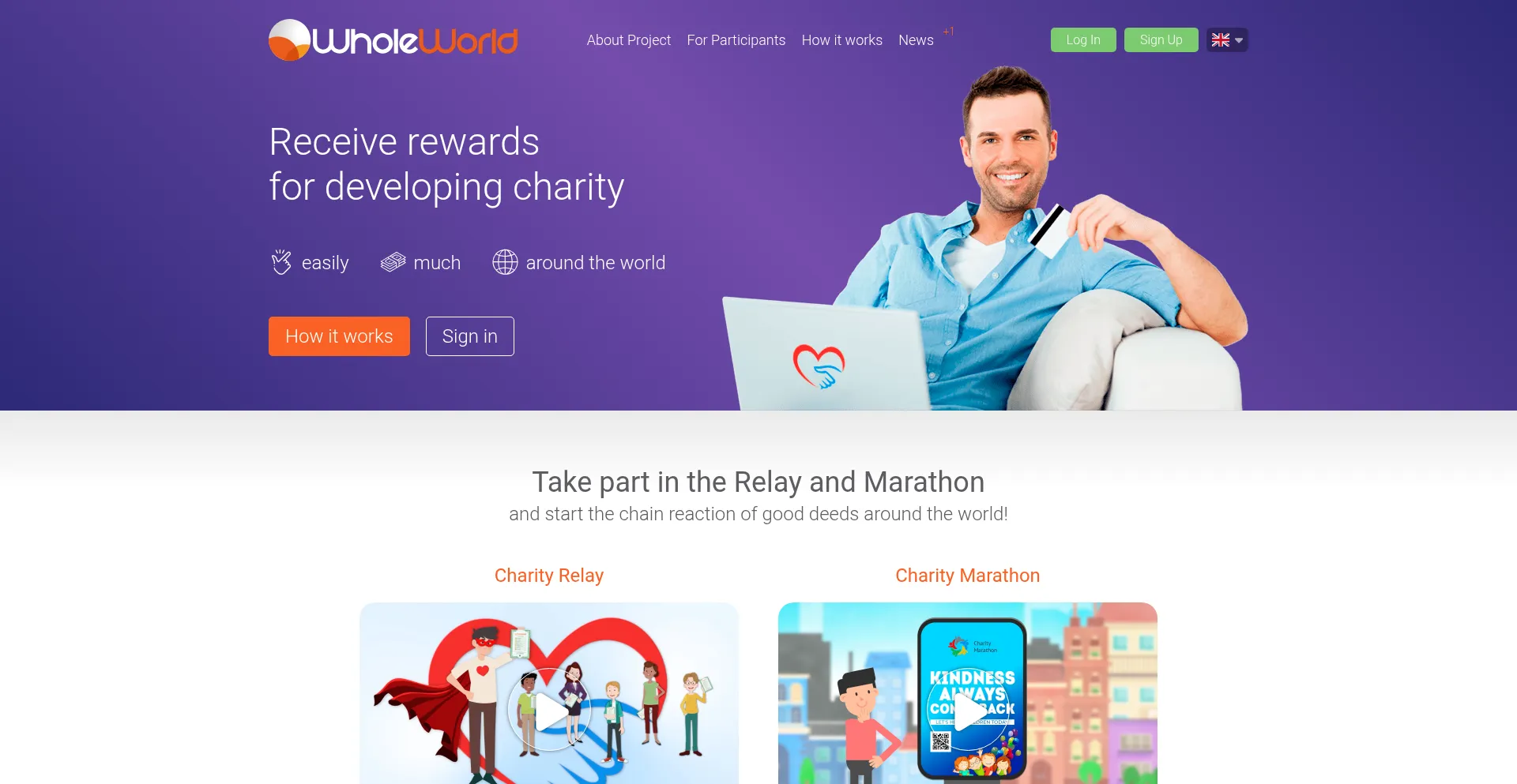 Website screenshot of Wholeworld.biz