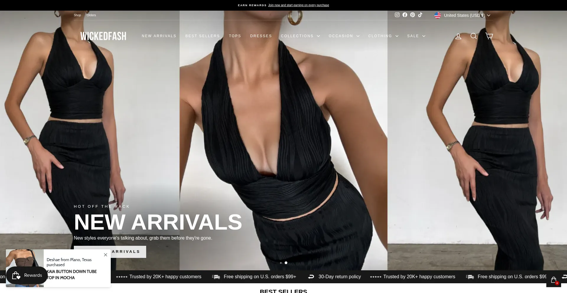 Wickedfash.com Screenshot