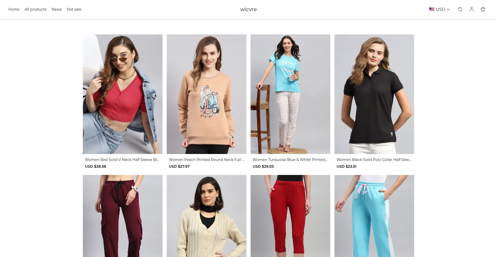 Website screenshot of Wicvre.com