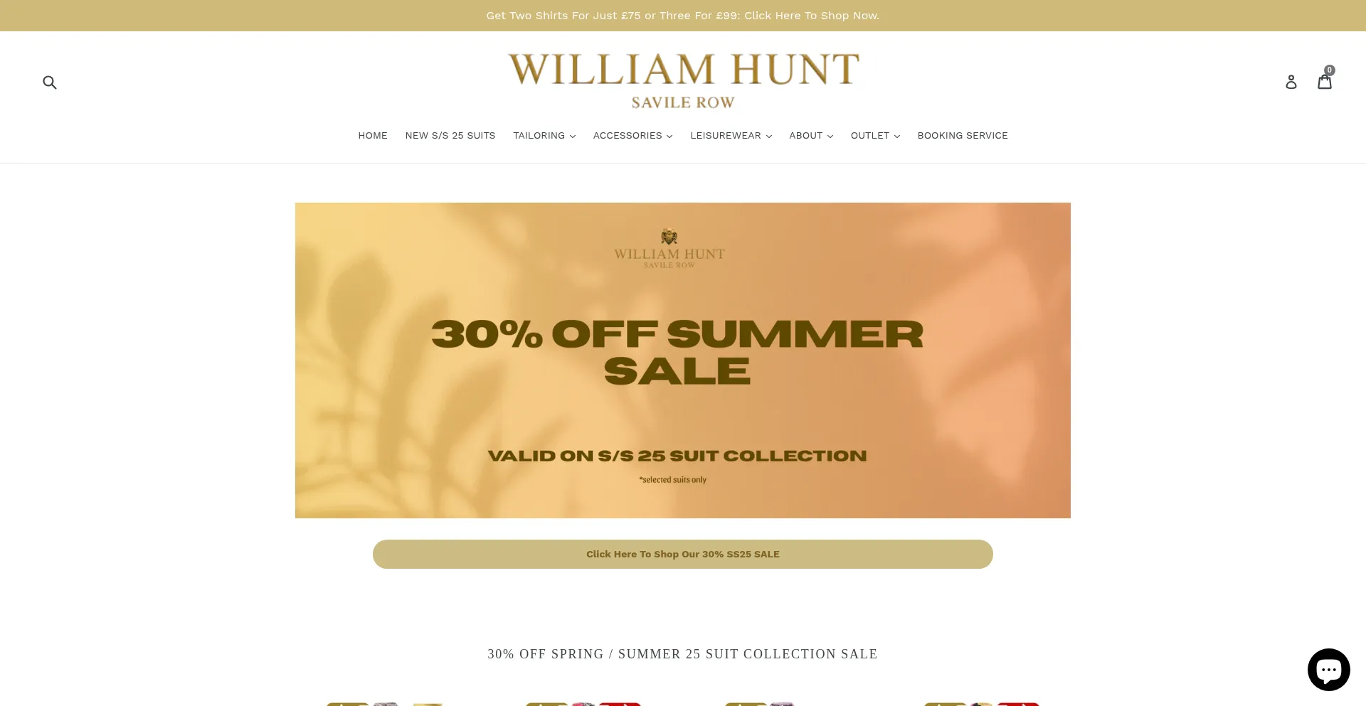 Website screenshot of Williamhunt.co.uk