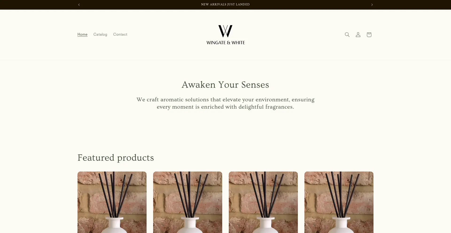 Website screenshot of Wingateandwhite.com