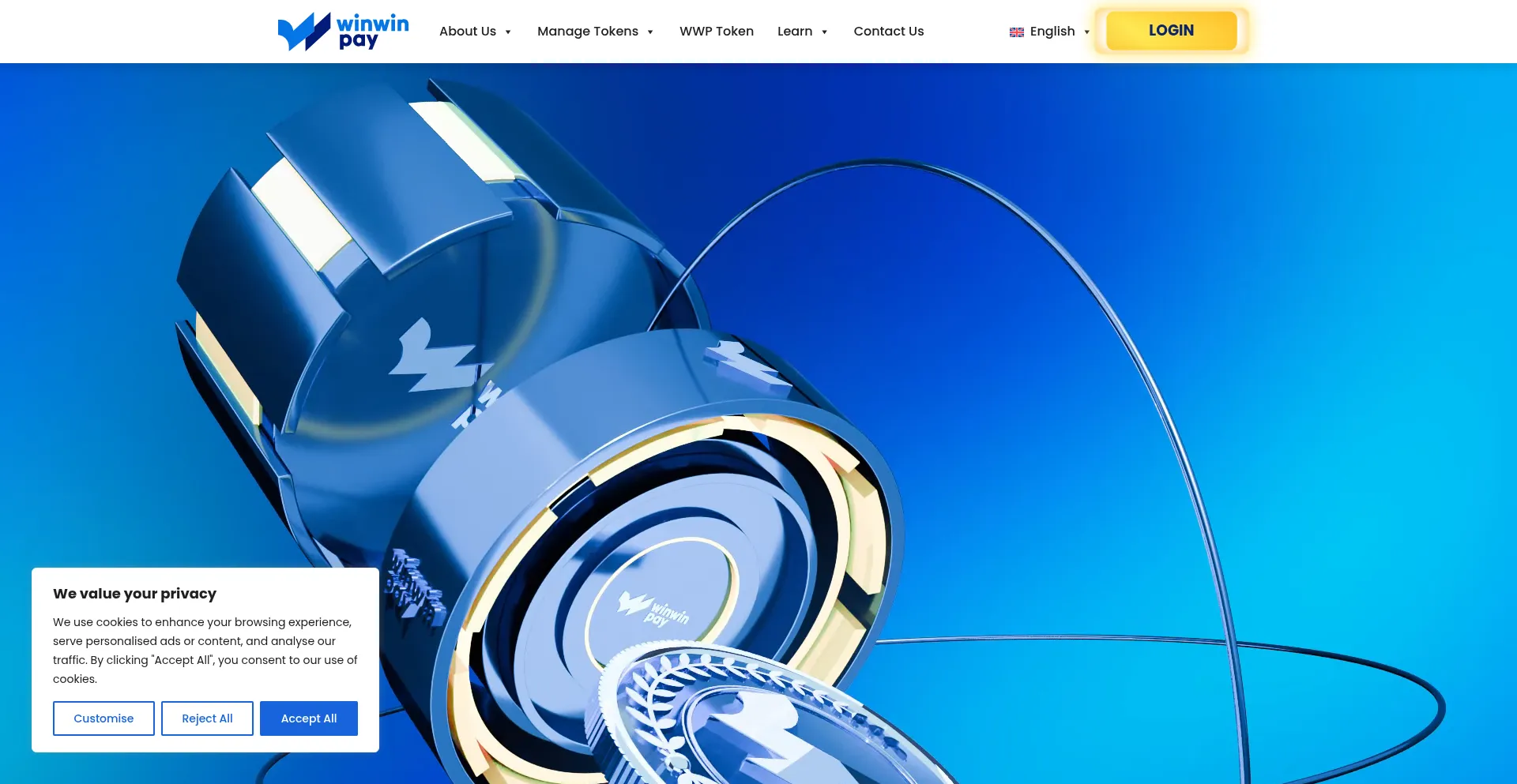 Website screenshot of Winwinpay.co