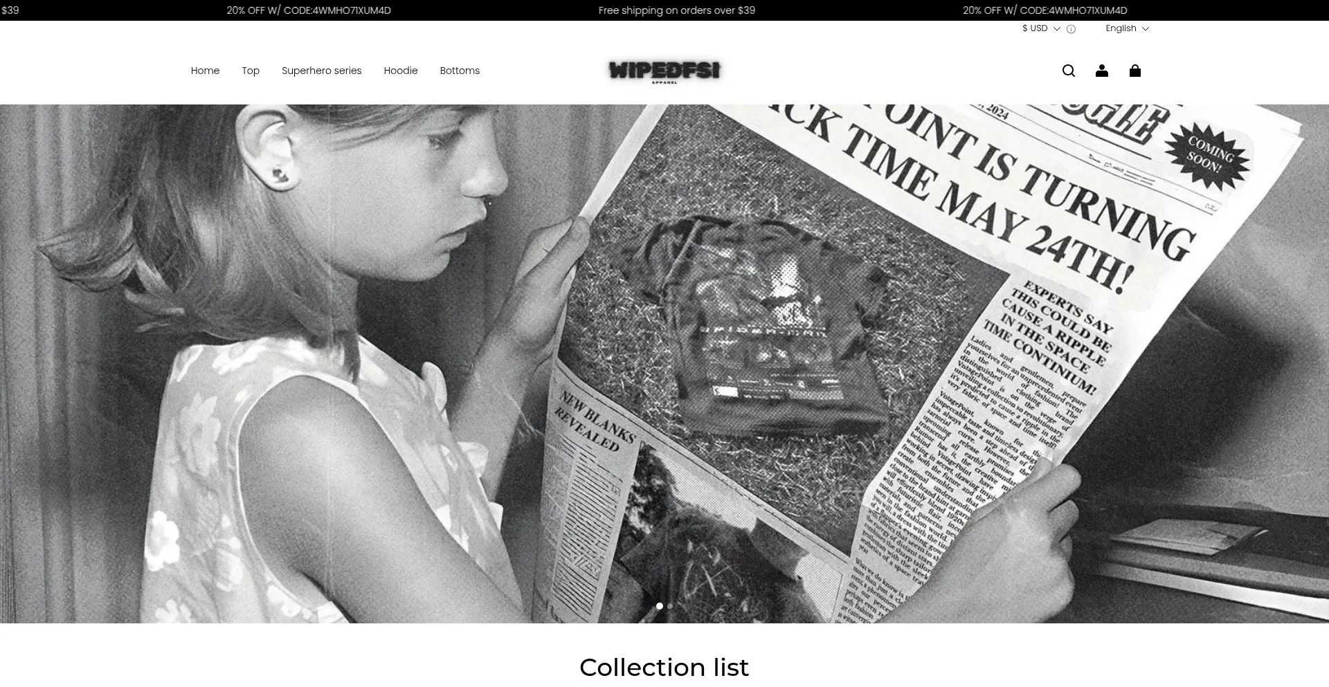 Website screenshot of Wipedfsi.com