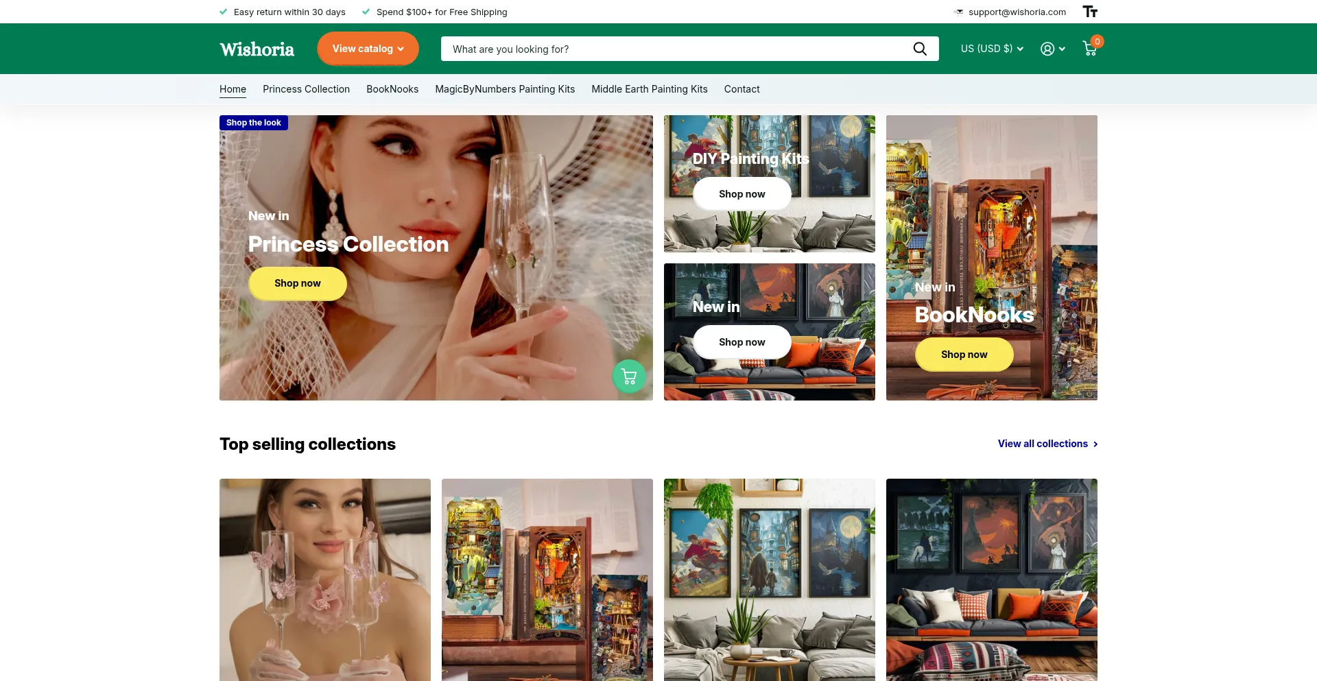Wishoria.com Screenshot