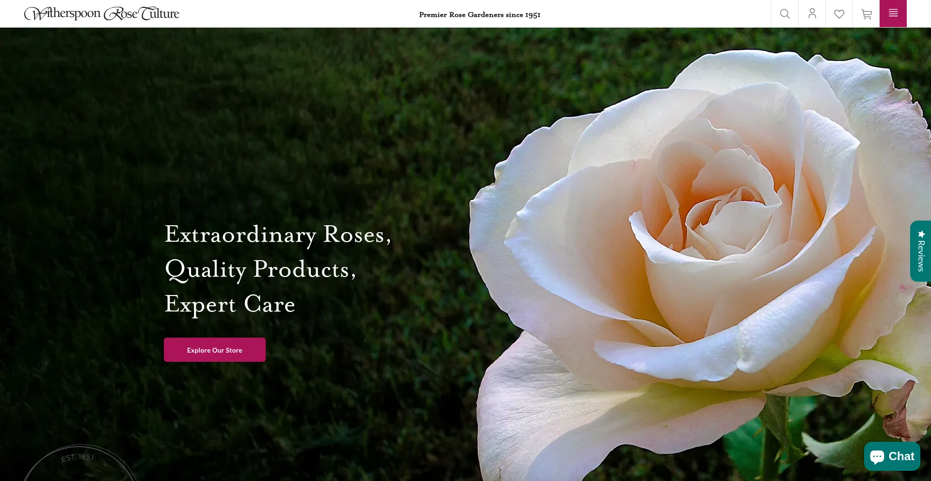 Website screenshot of Witherspoonrose.com