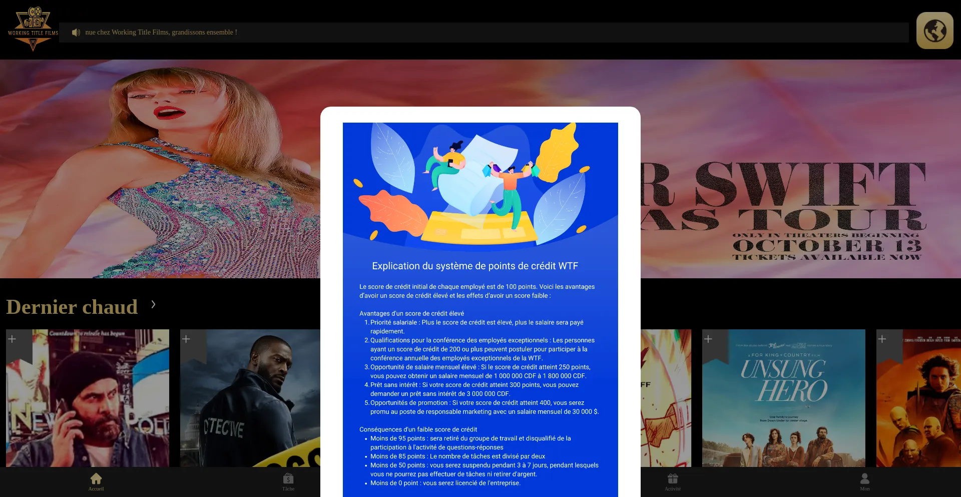 Website screenshot of Wktfilm.com