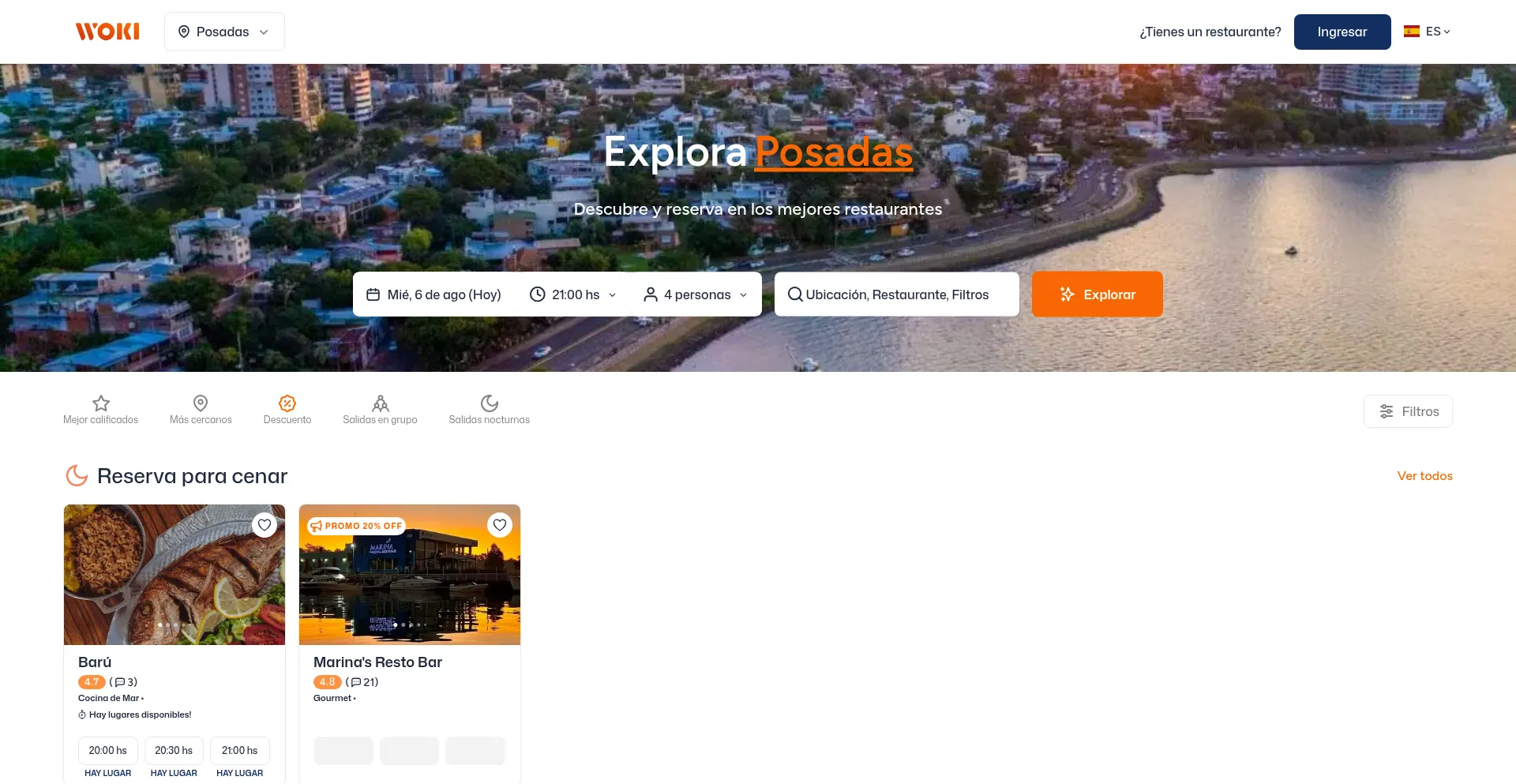 Website screenshot of Wokiapp.com