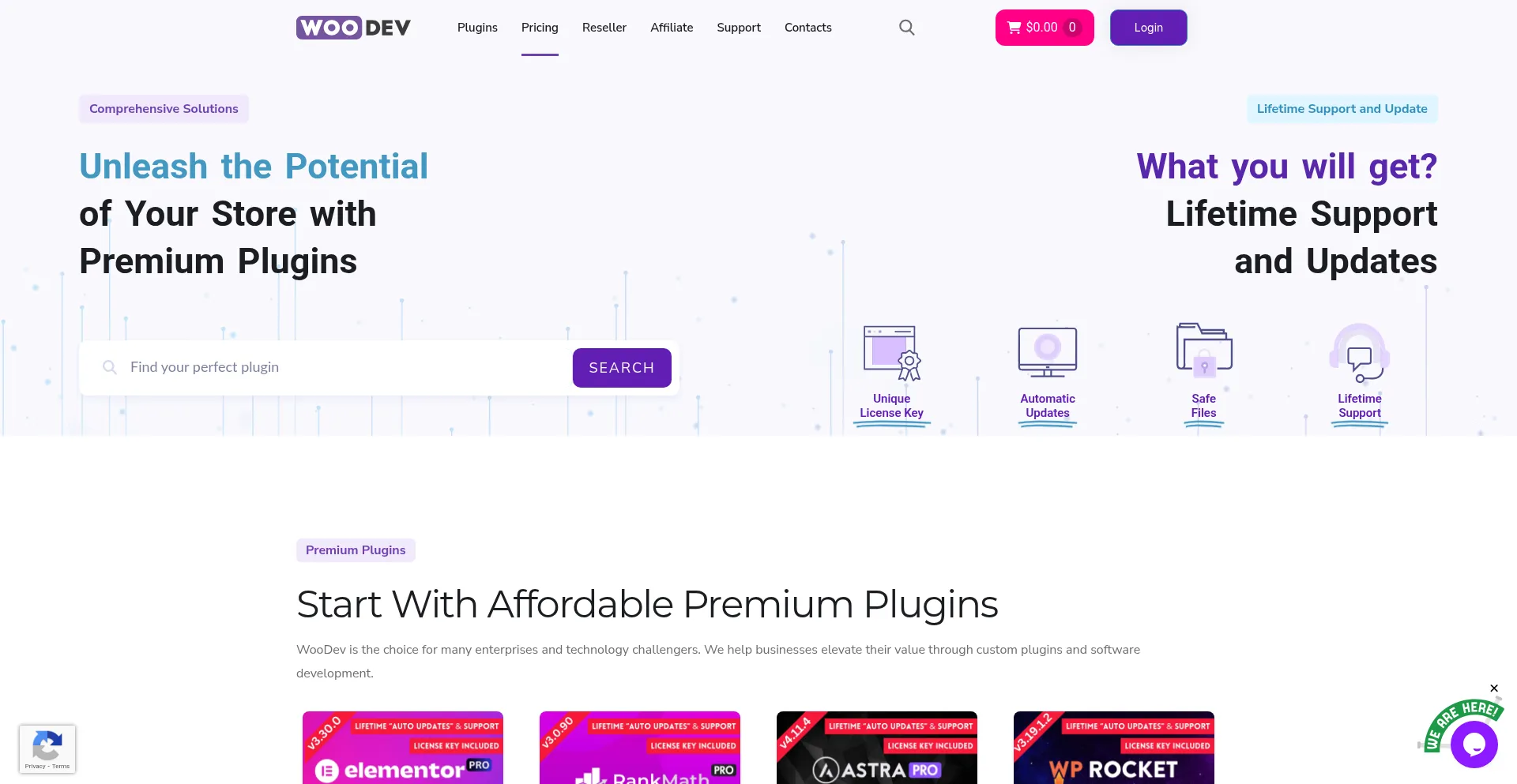 Website screenshot of Woodev.net