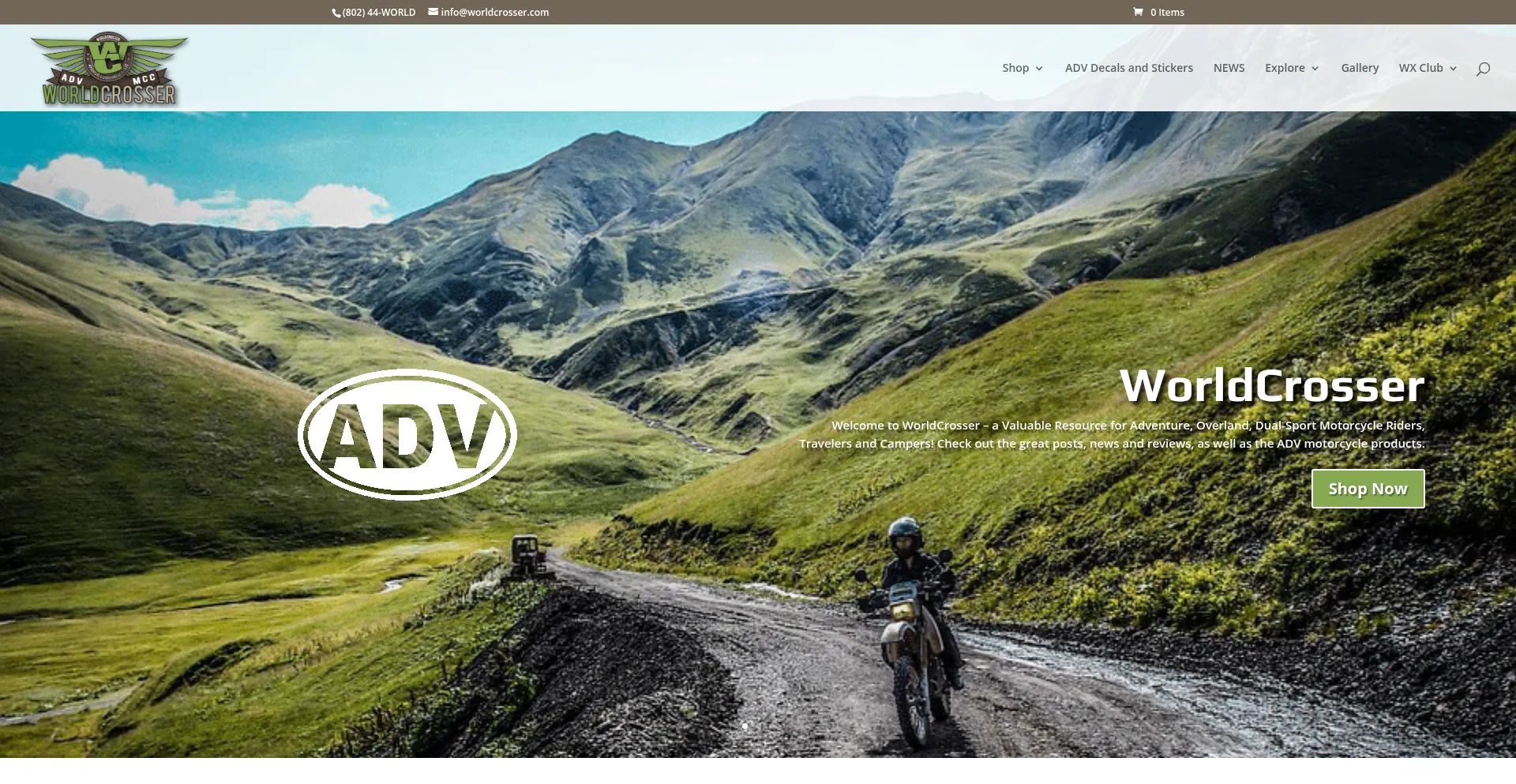Website screenshot of Worldcrosser.com