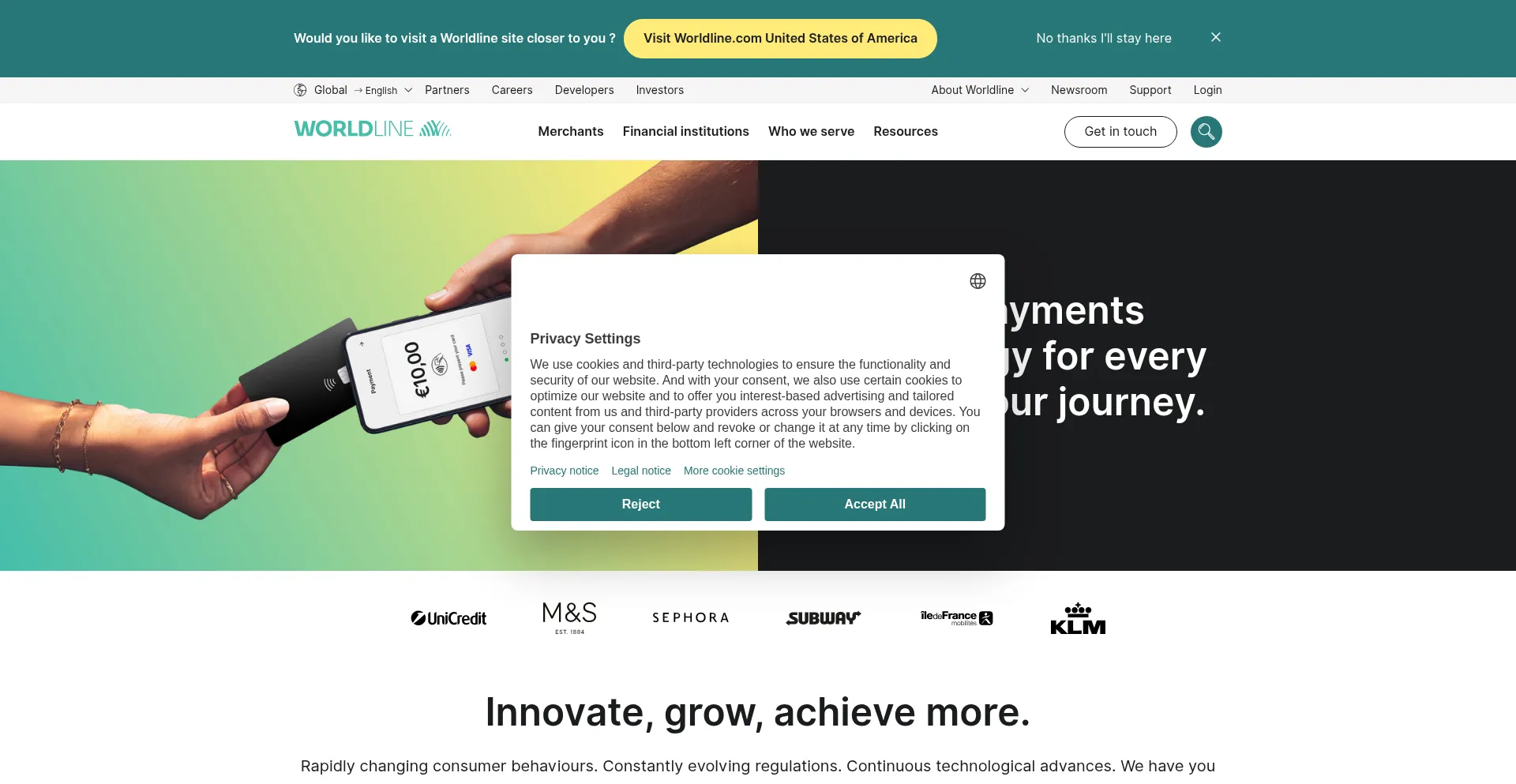 Worldline.com Screenshot