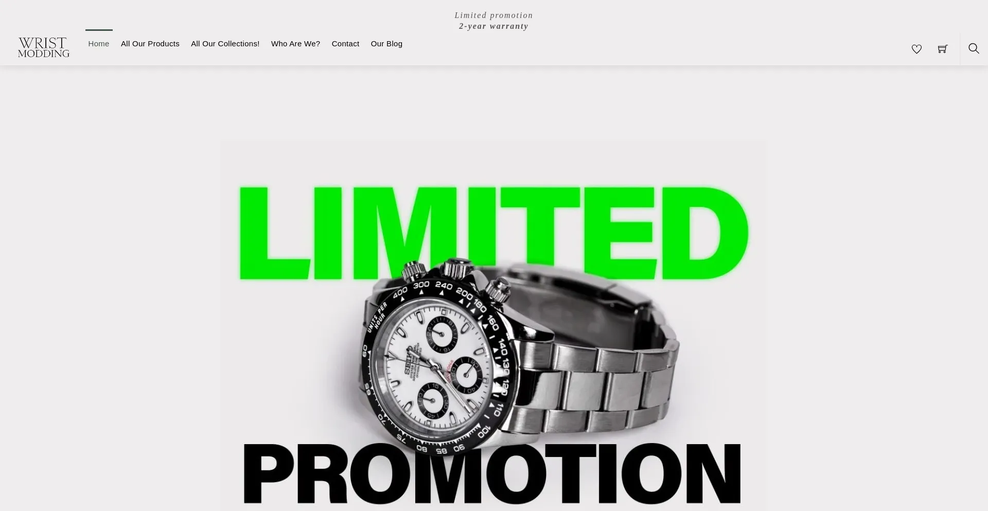Website screenshot of Wristmodding.com