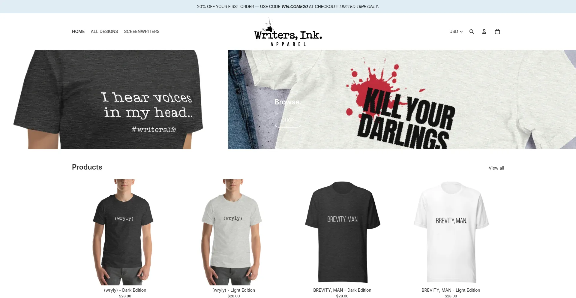 Writersinkapparel.com 安全可靠吗？
