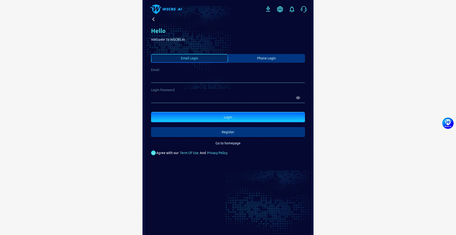 Website screenshot of Wscbs.pw
