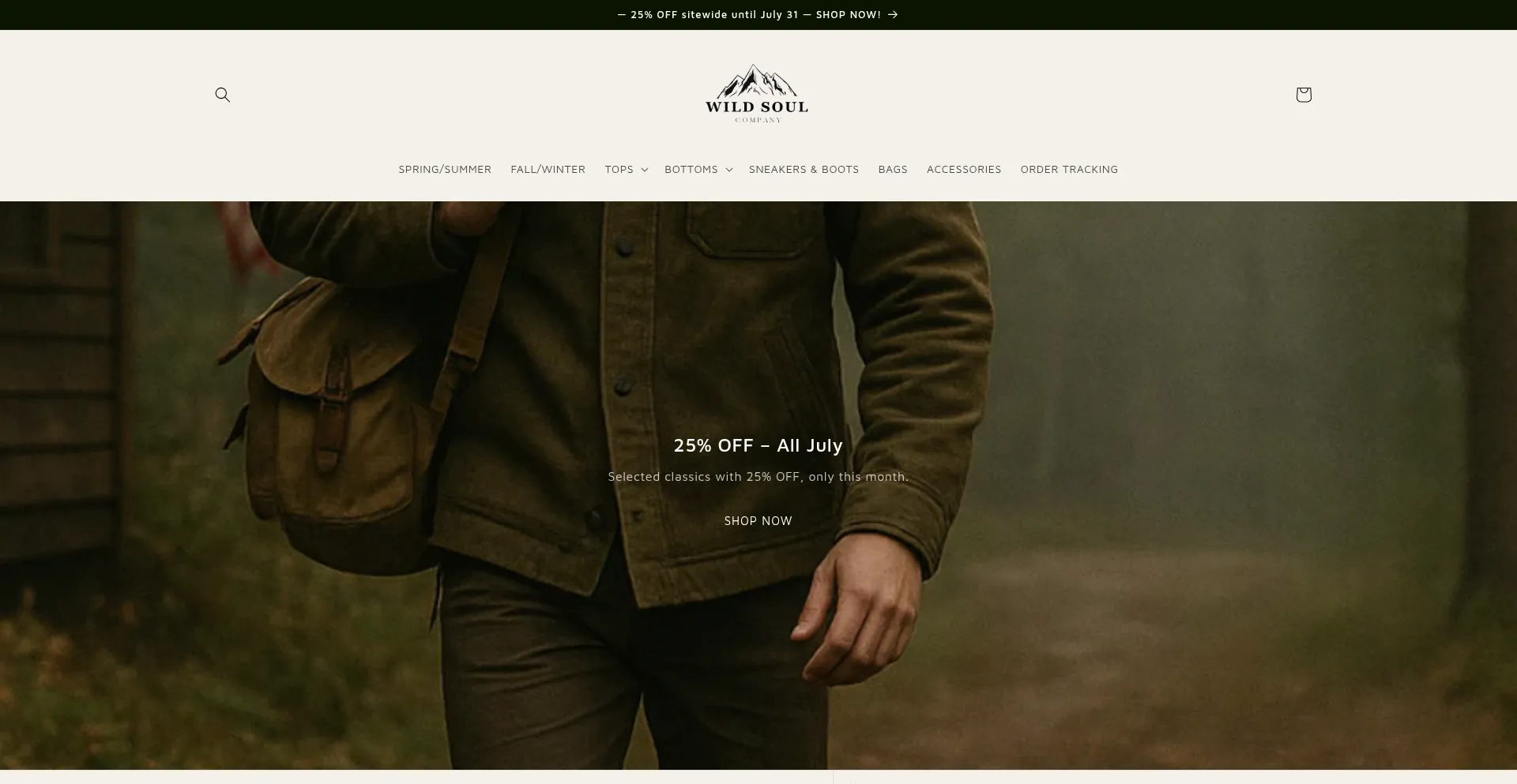 Website screenshot of Wsoul.co