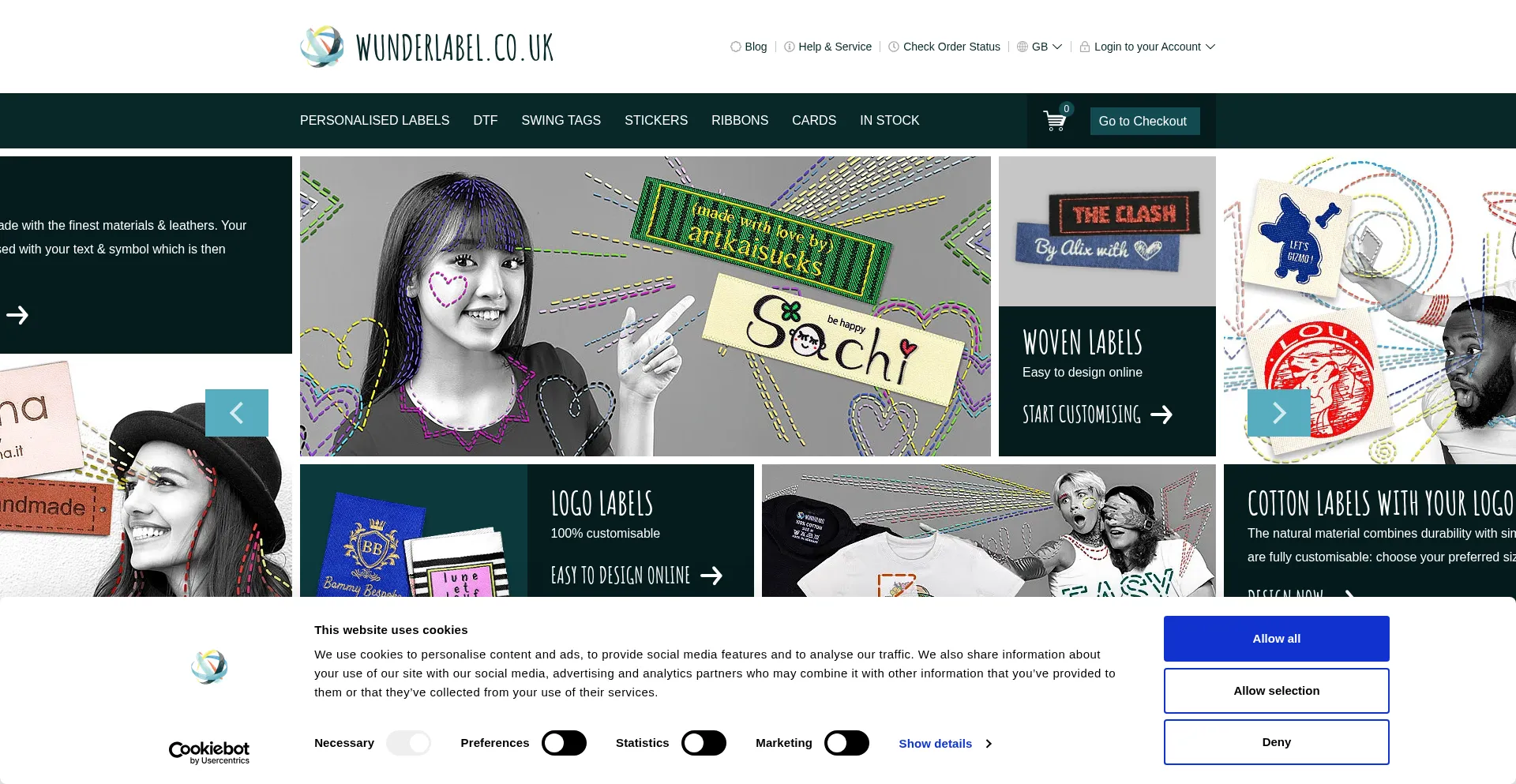 Wunderlabel.co.uk Screenshot