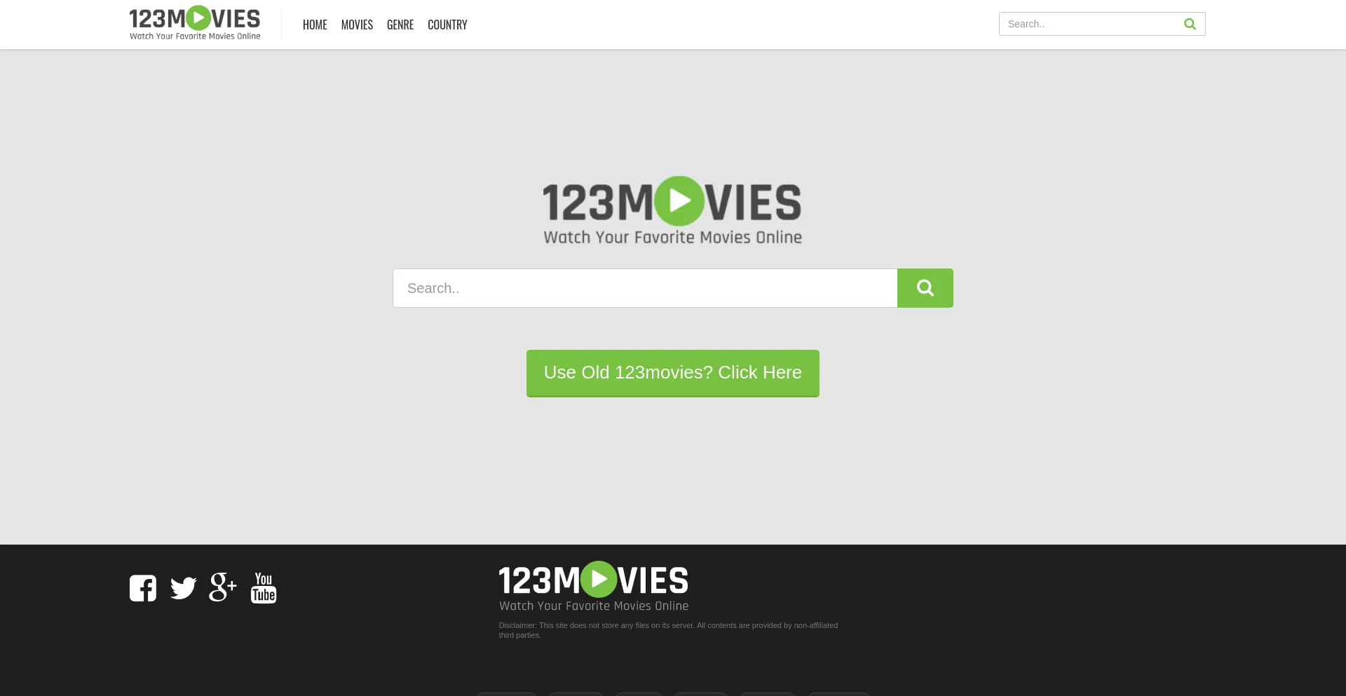 Website screenshot of Www1.123moviesme.online