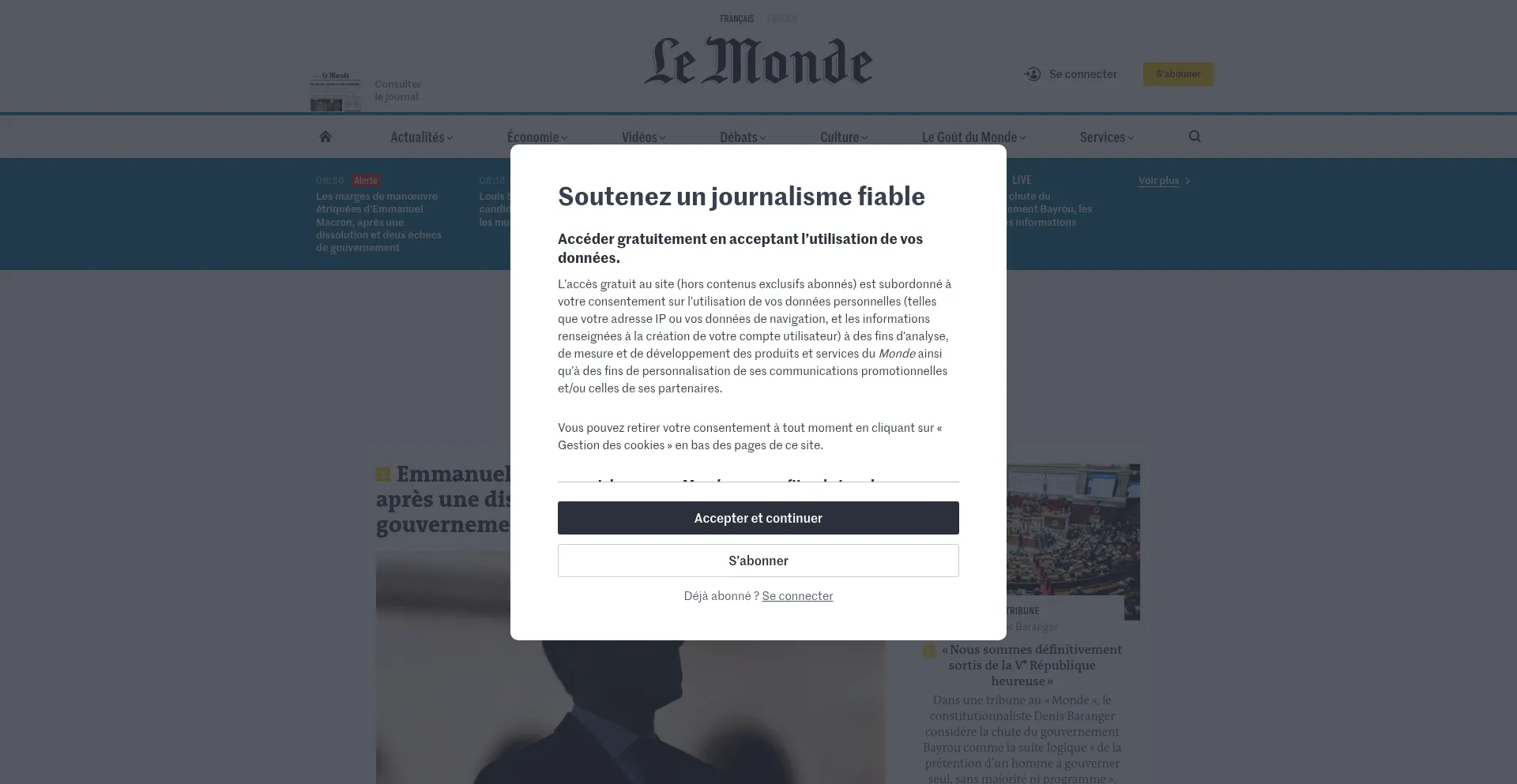 Website screenshot of Www-suivi-prioritaire.com