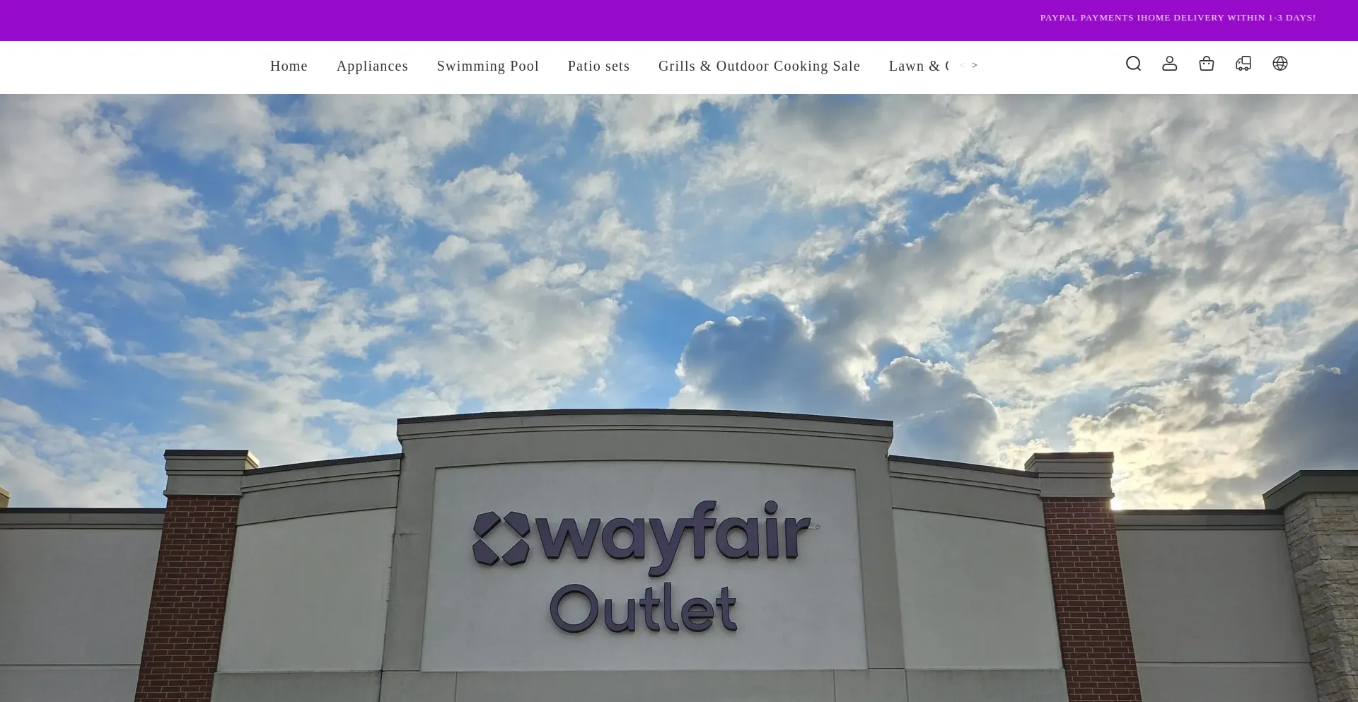 Website screenshot of Wyf-outletsale.com