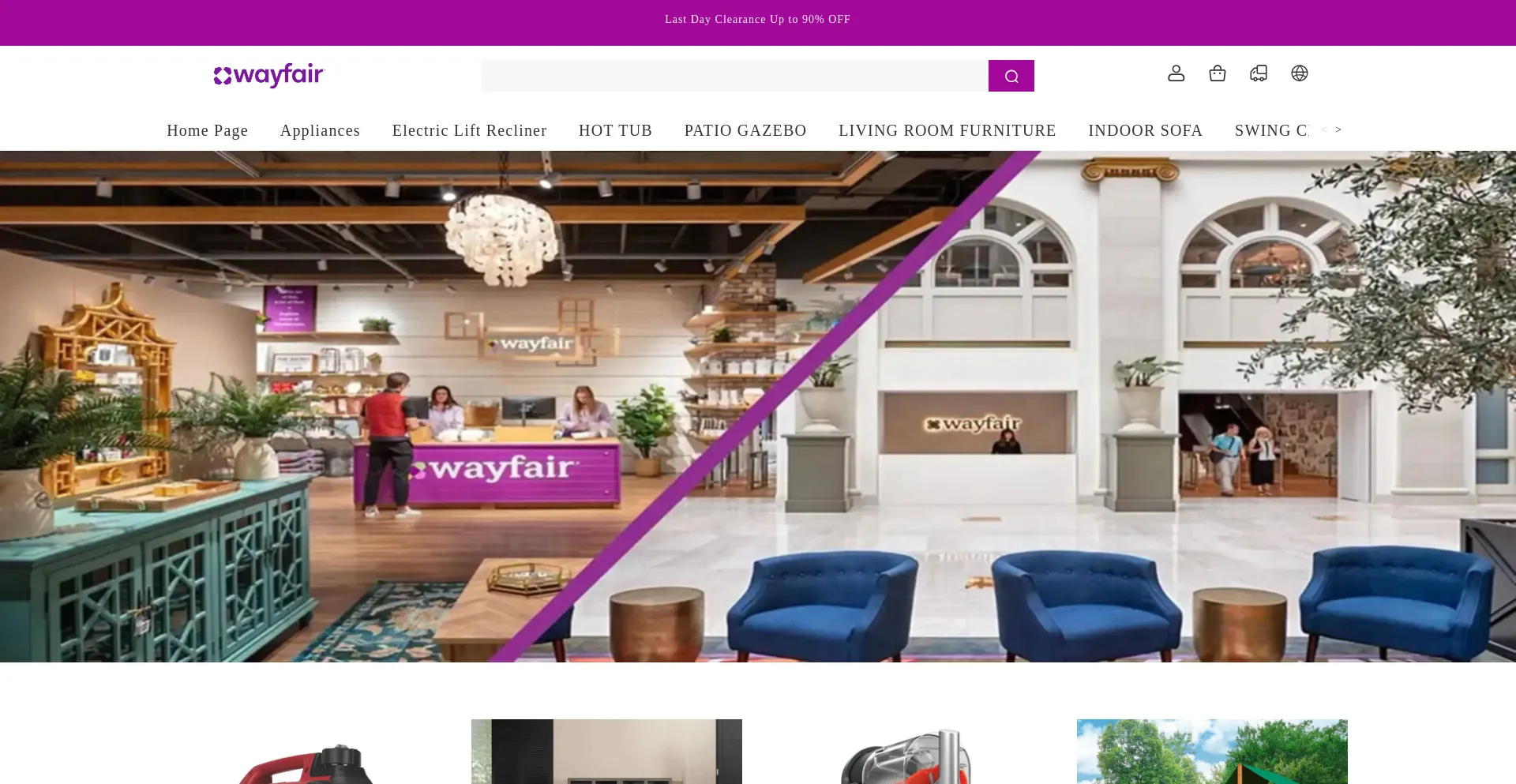 Website screenshot of Wyfairbestseller.com
