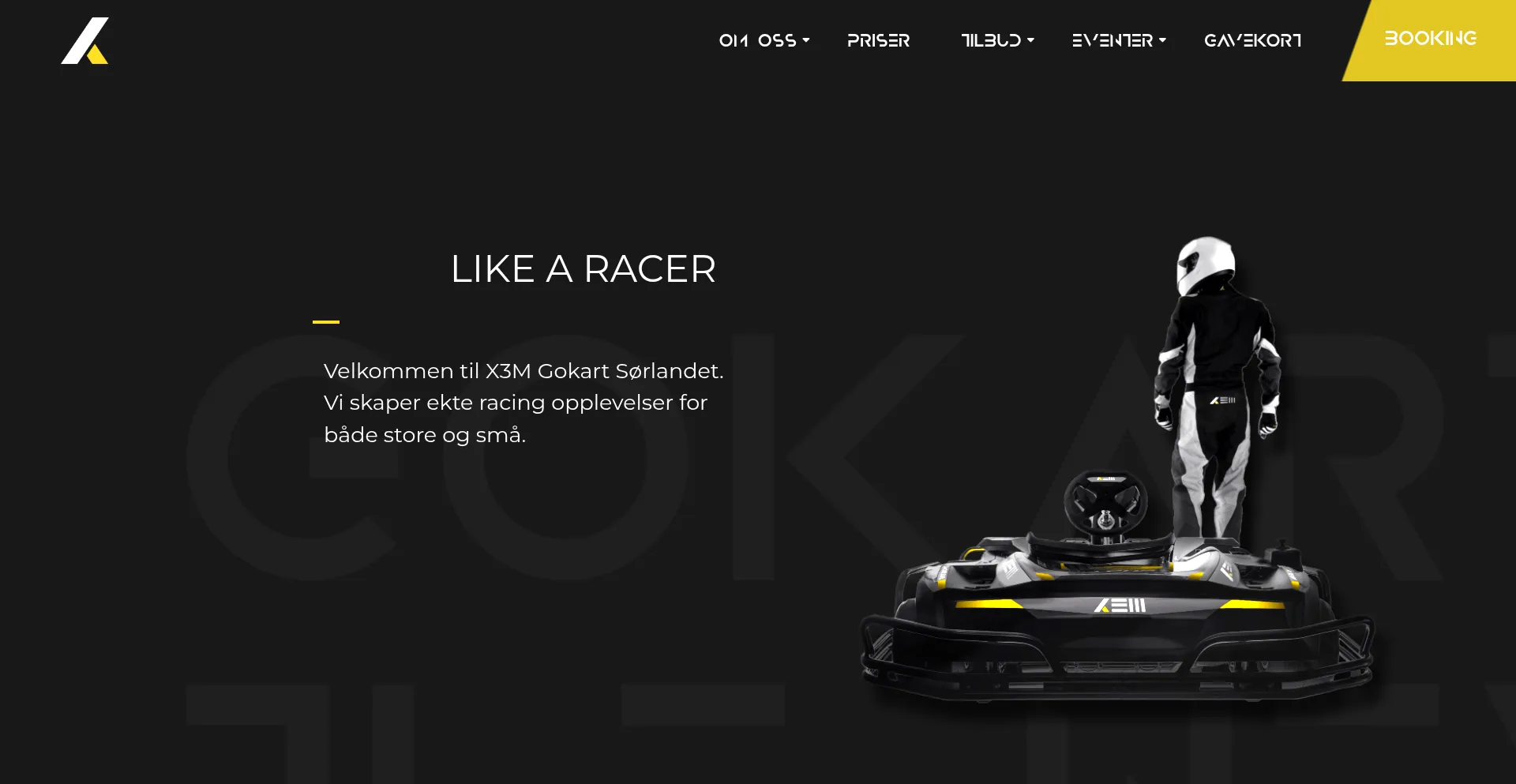 Website screenshot of X3m.no