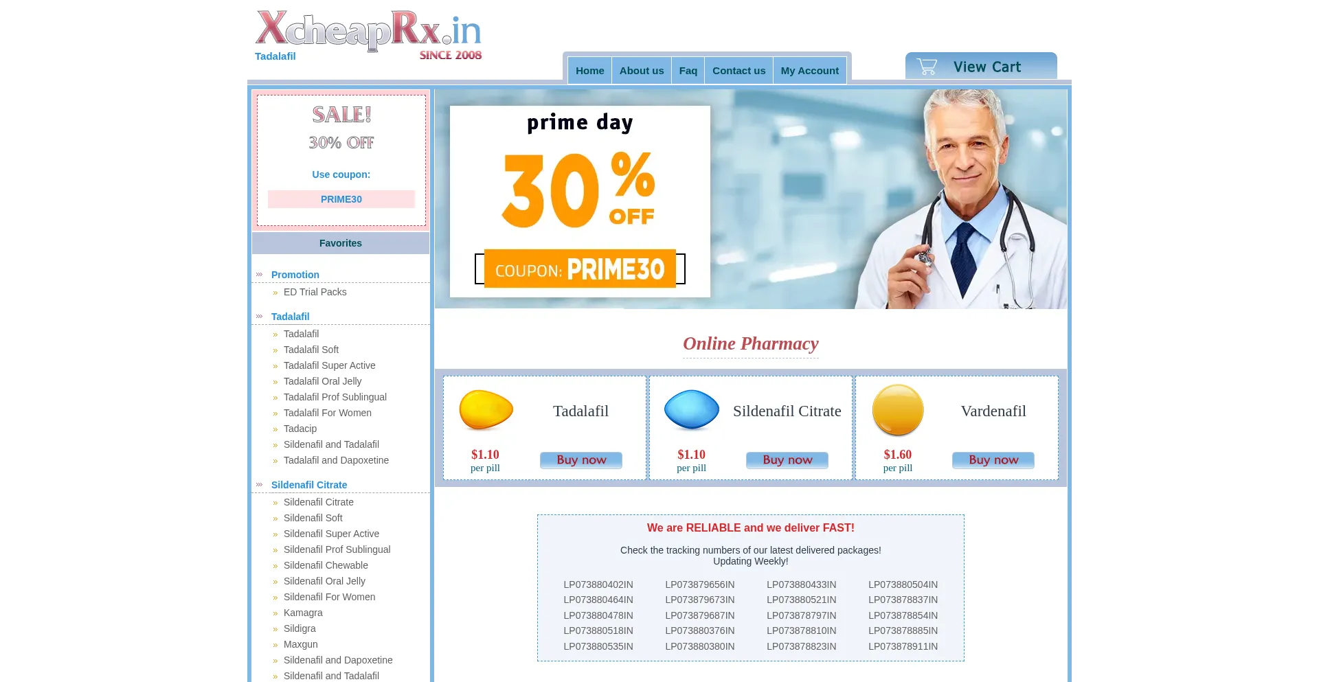 Website screenshot of Xcheaprx.in