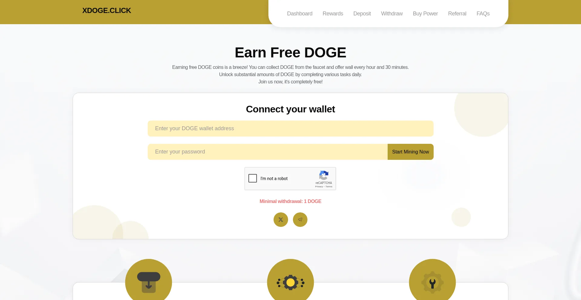 Xdoge.click Screenshot