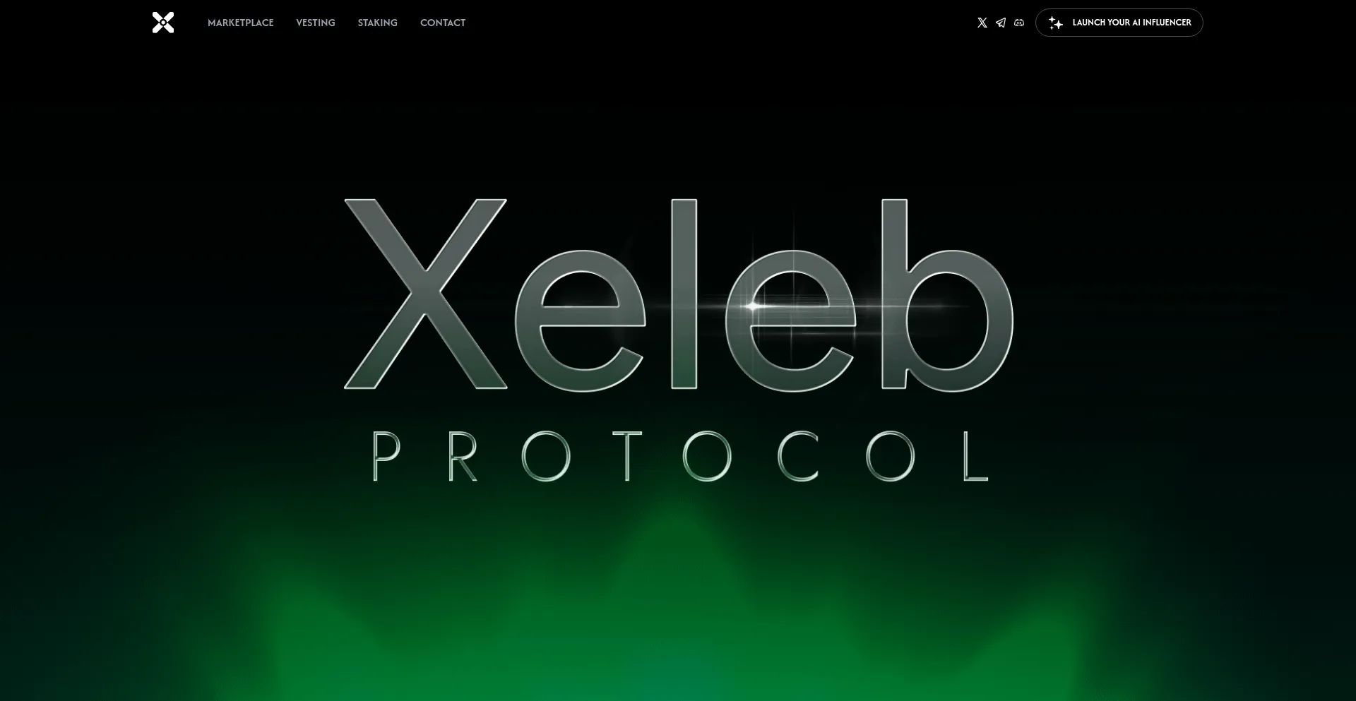 Website screenshot of Xeleb.io